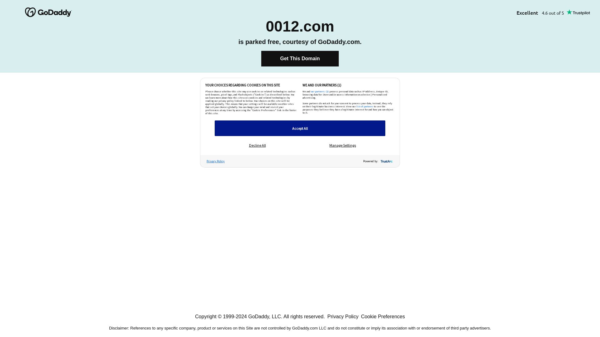 Stato del sito web 0012.com è   ONLINE
