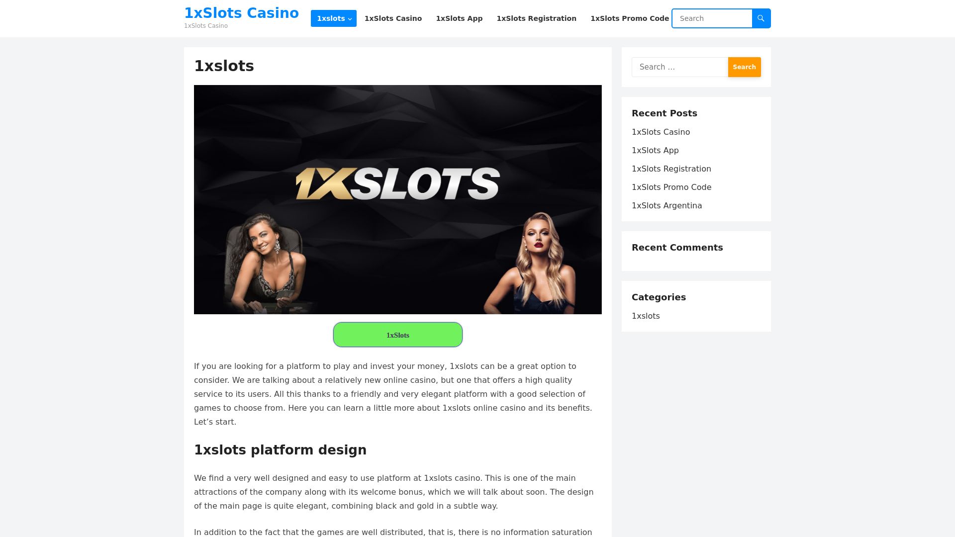Stato del sito web 1xslots-casinos.net è   ONLINE