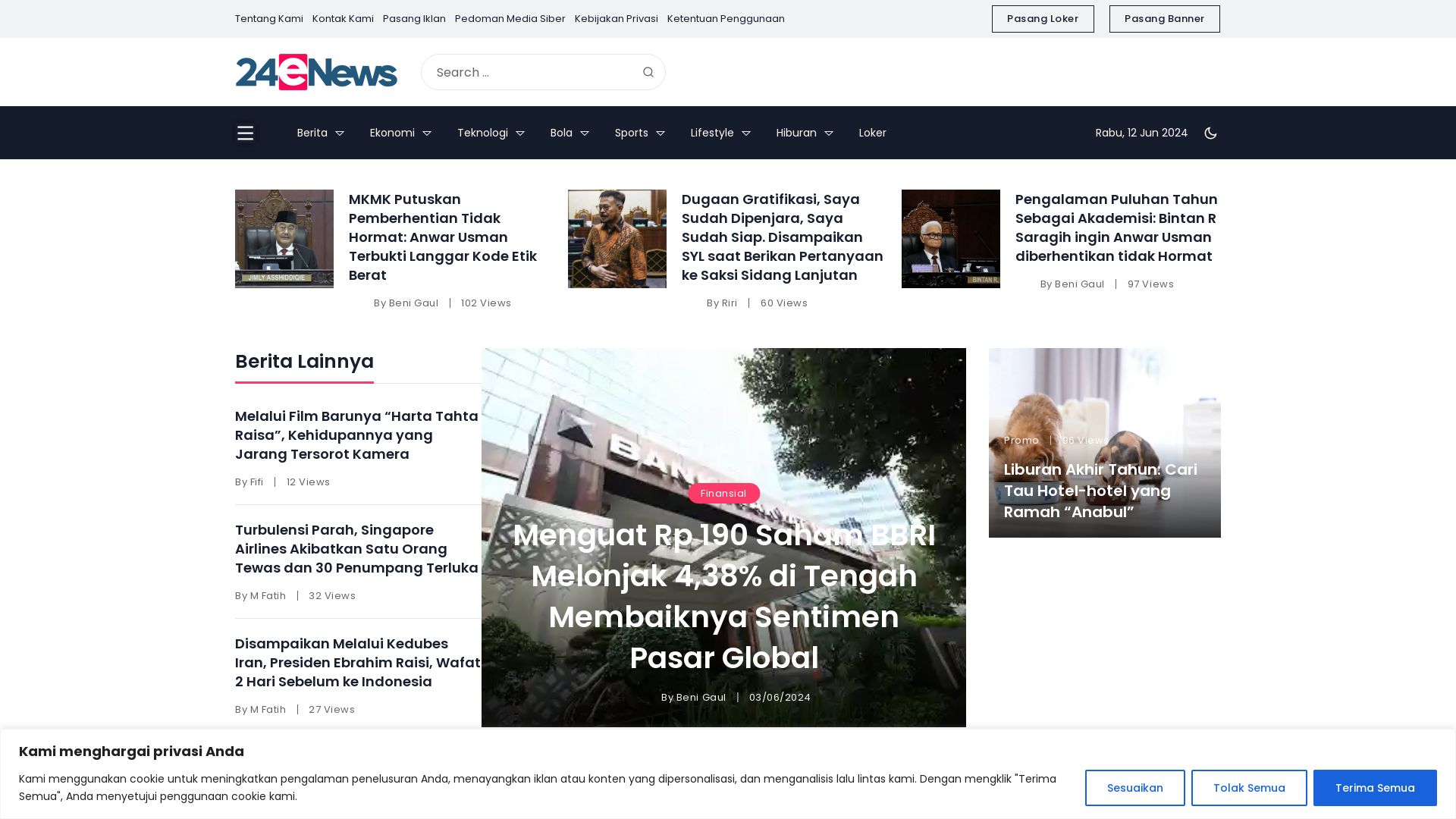 Stato del sito web 24enews.com è   ONLINE