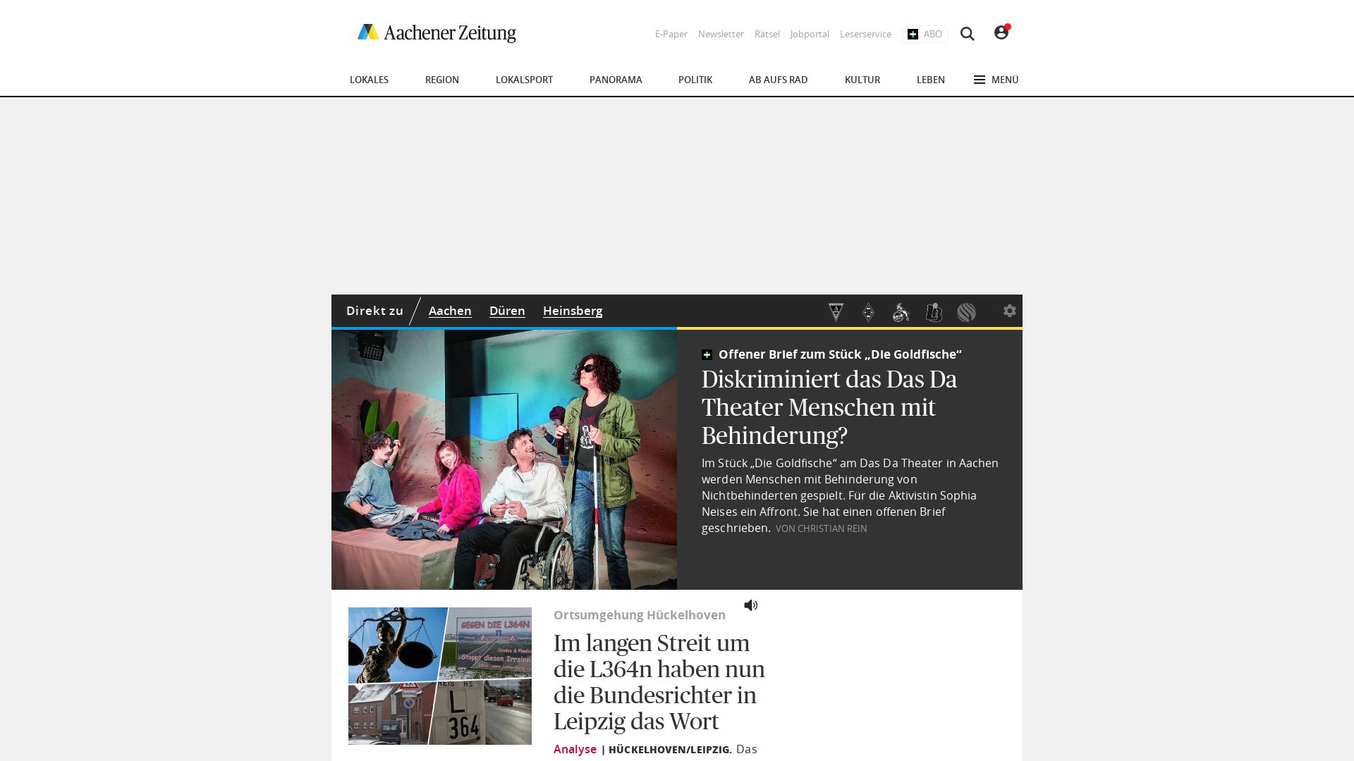 Stato del sito web aachener-zeitung.de è   ONLINE