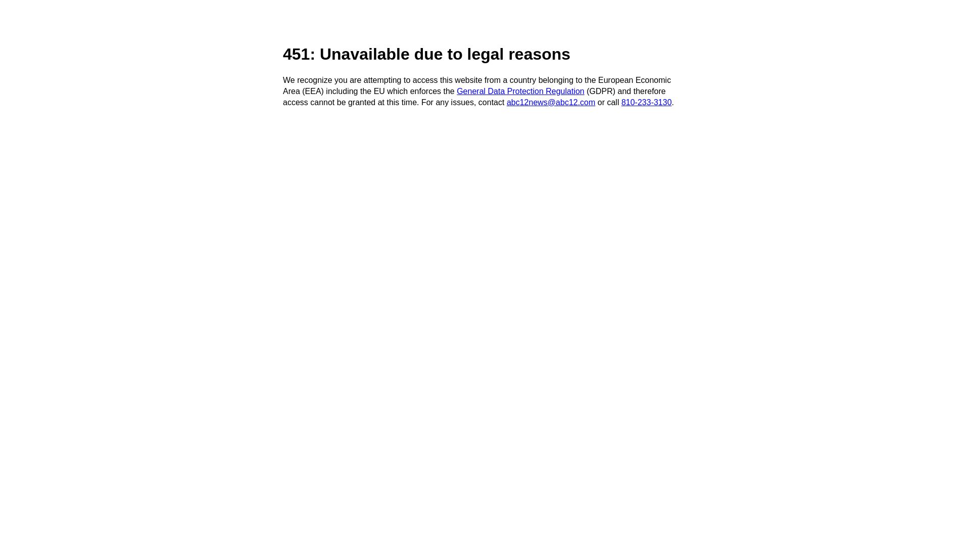 Stato del sito web abc12.com è   ONLINE
