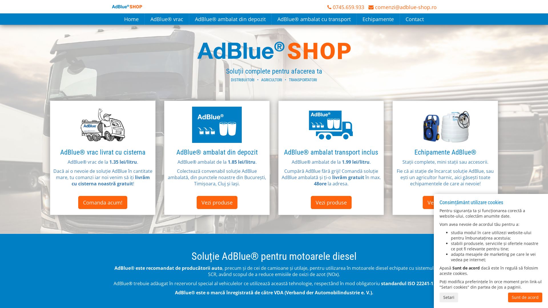 Stato del sito web adblue-shop.ro è   ONLINE