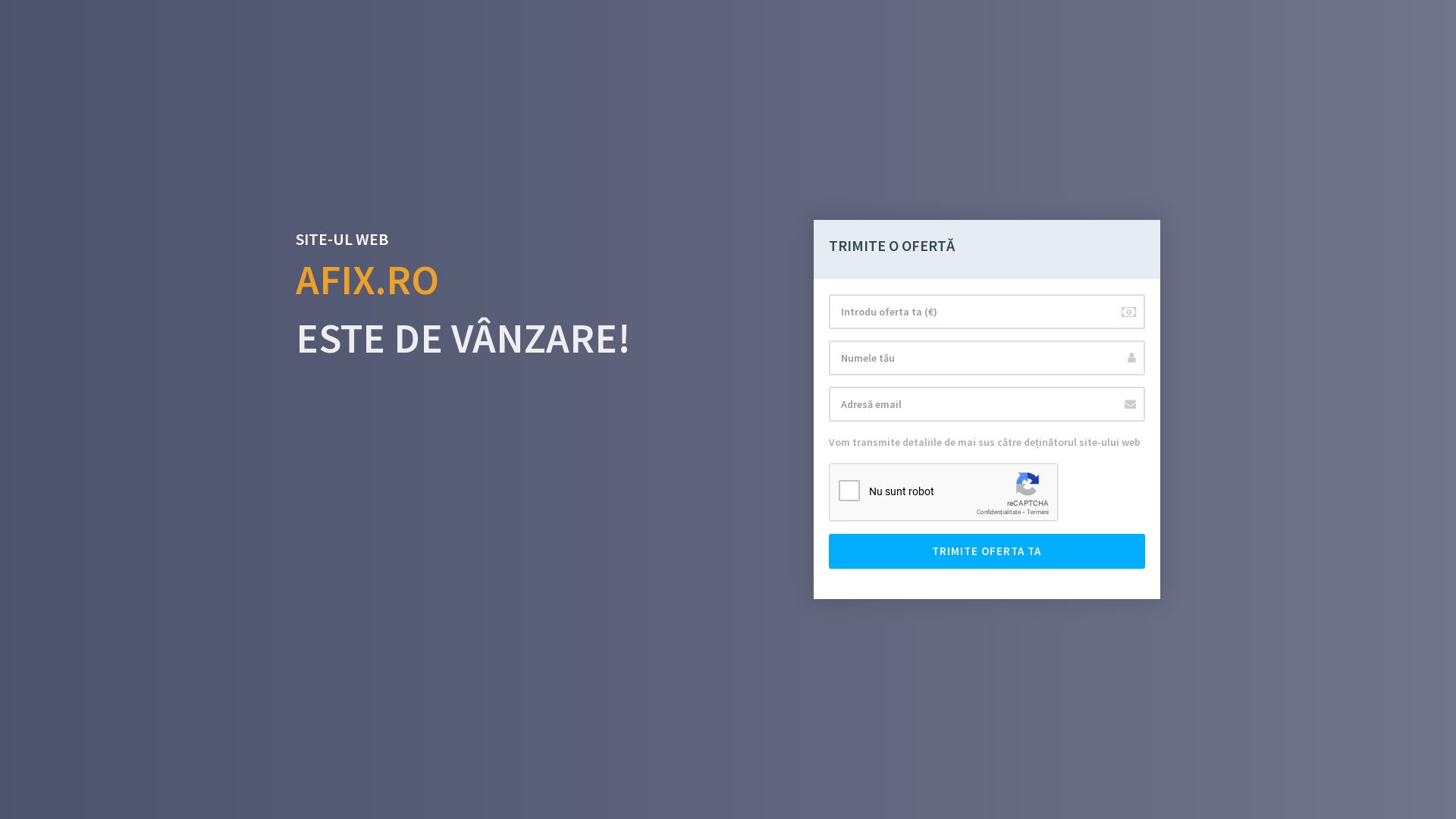 Stato del sito web afix.ro è   ONLINE