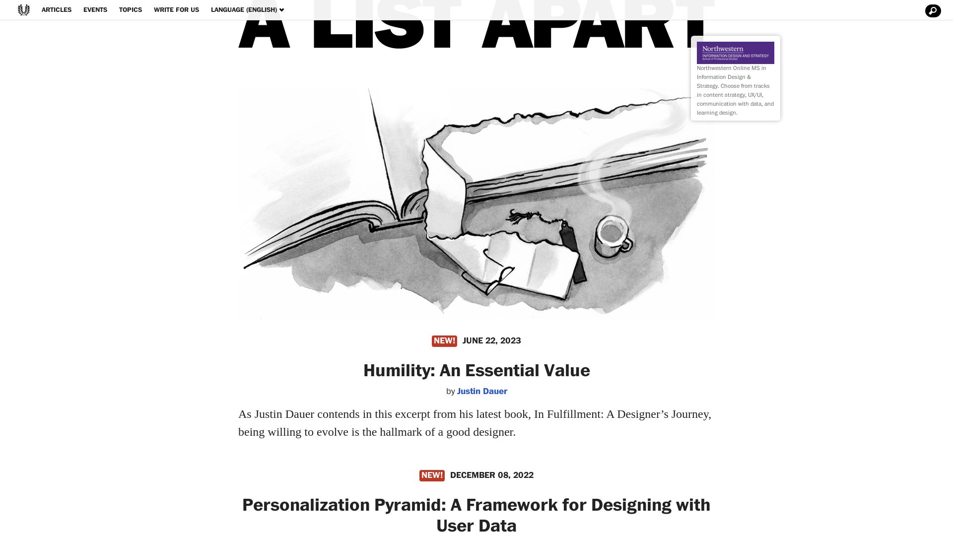 Stato del sito web alistapart.com è   ONLINE