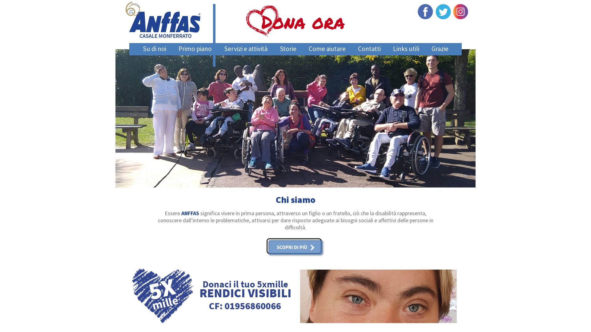Stato del sito web anffas-casale.it è   ONLINE