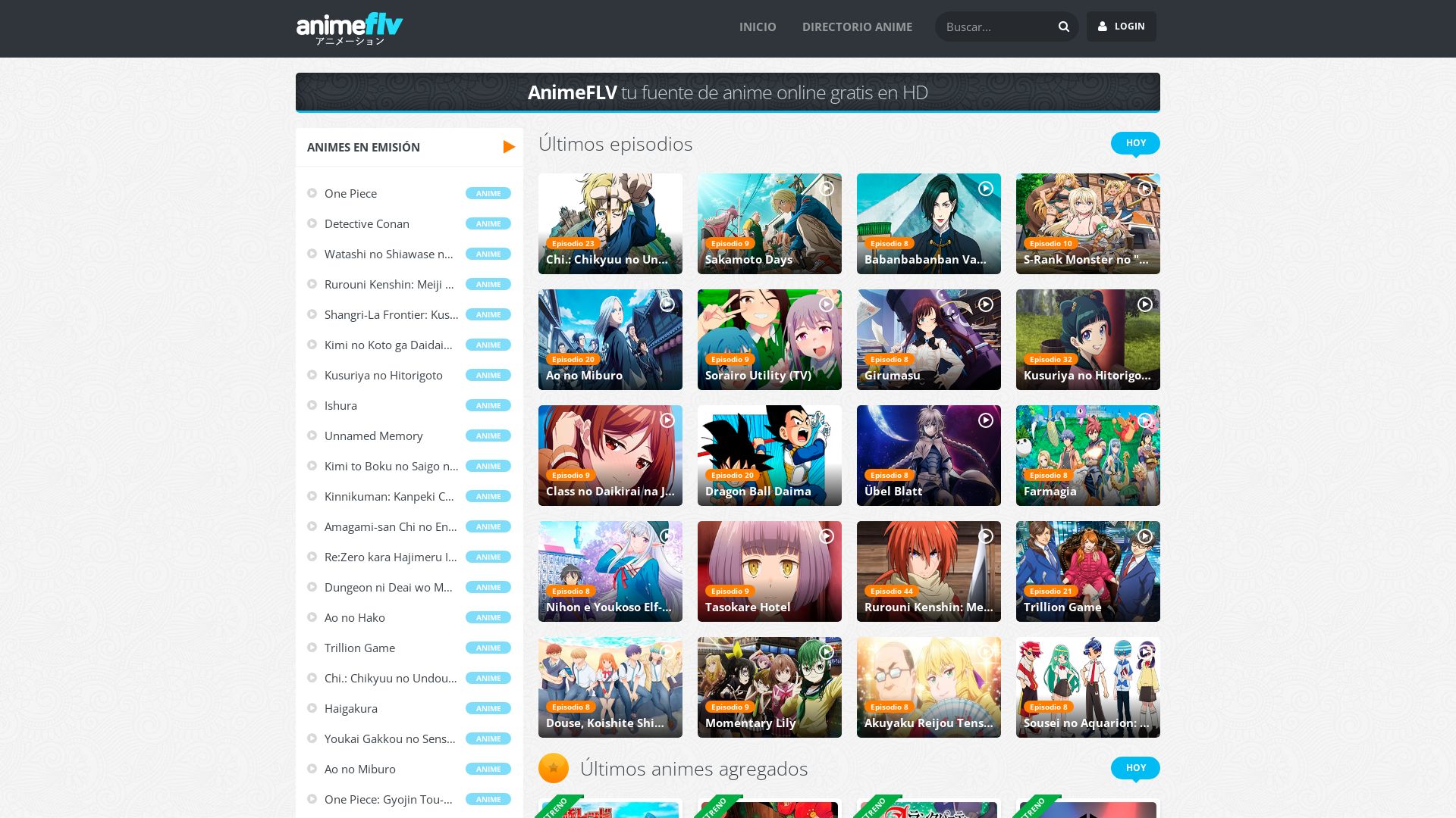 Stato del sito web animeflv.net è   ONLINE