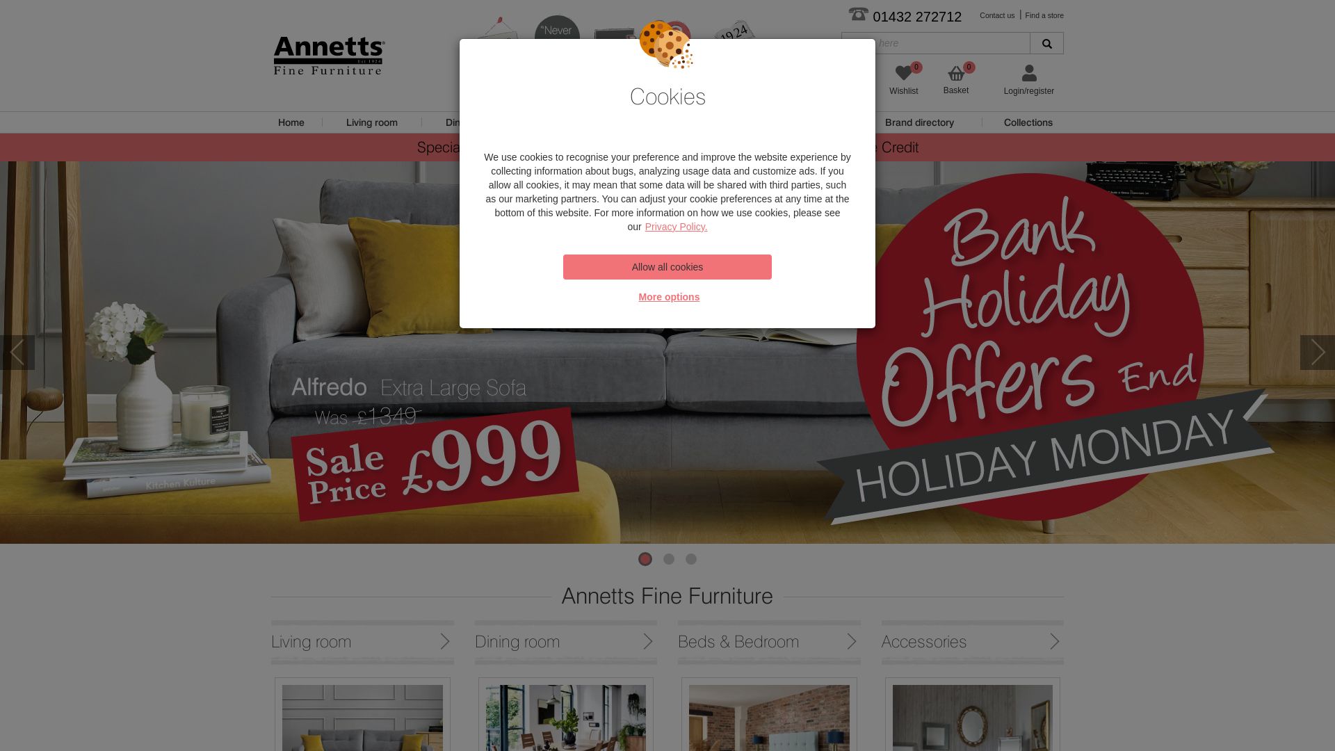 Stato del sito web annetts.co.uk è   ONLINE