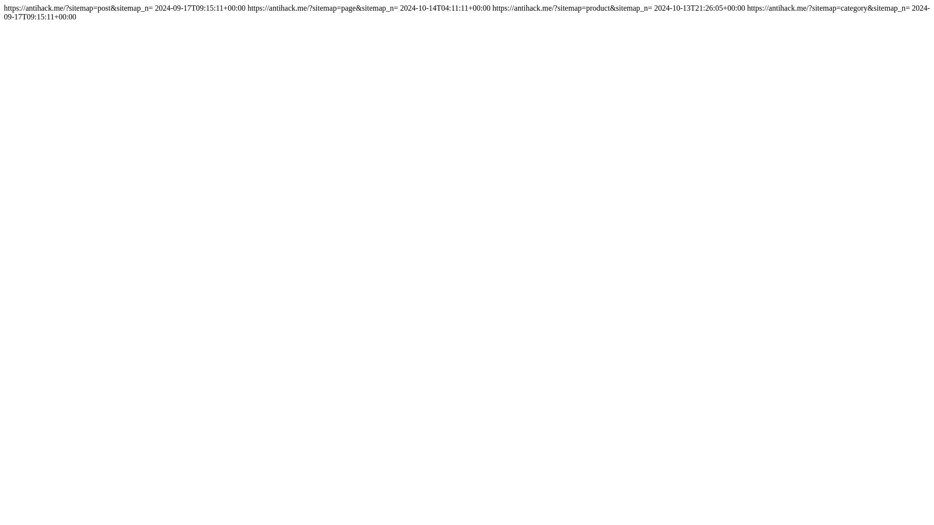 Stato del sito web antihack.me è   ONLINE