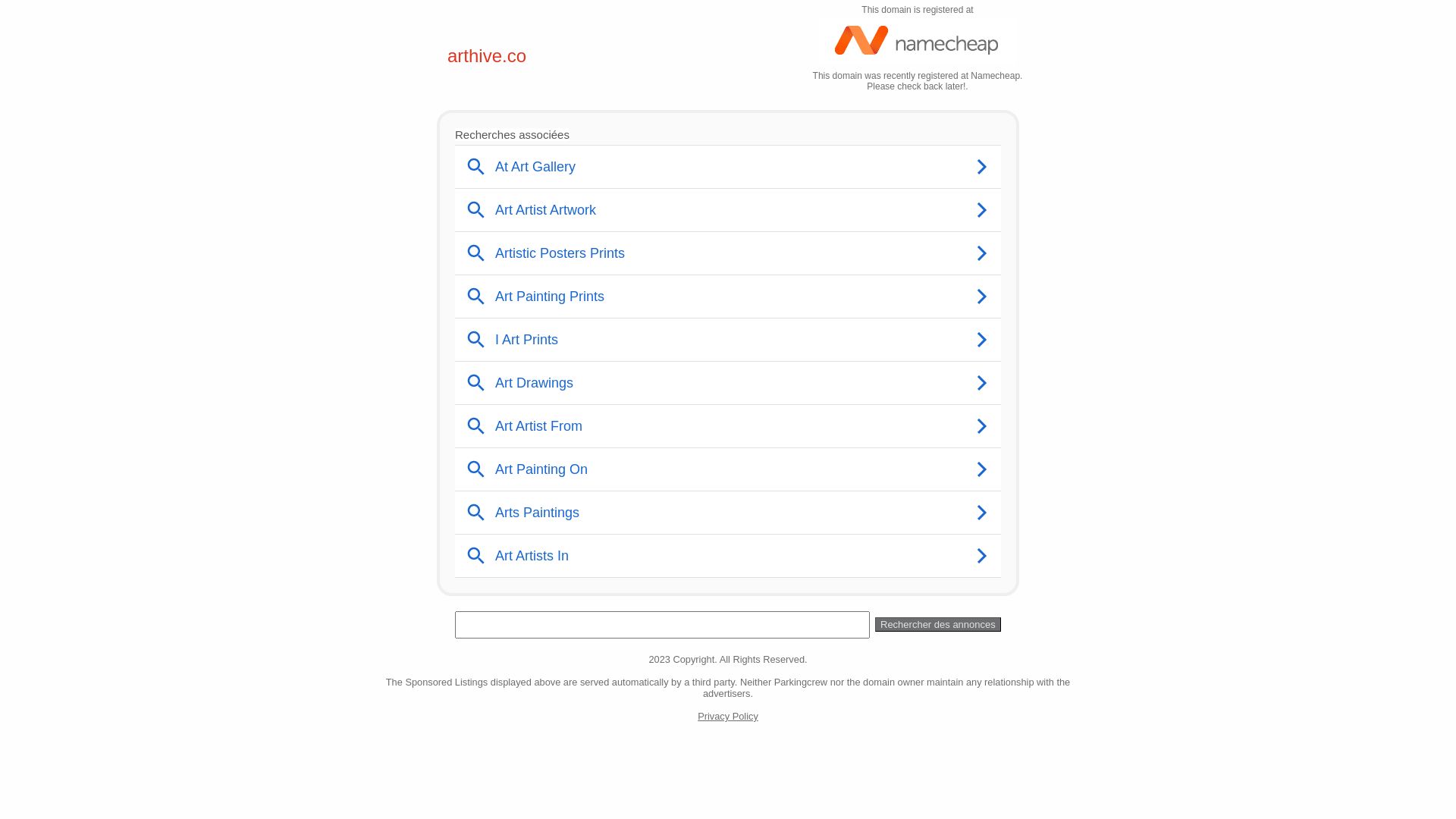 Stato del sito web arthive.co è   ONLINE