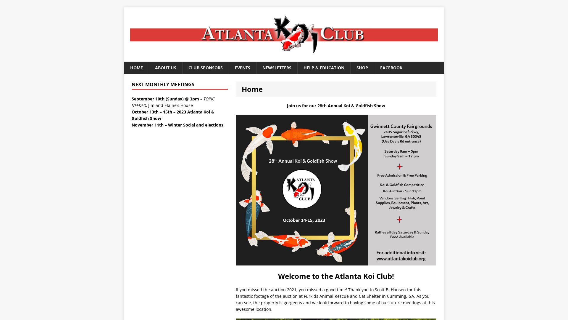 Stato del sito web atlantakoiclub.org è   ONLINE