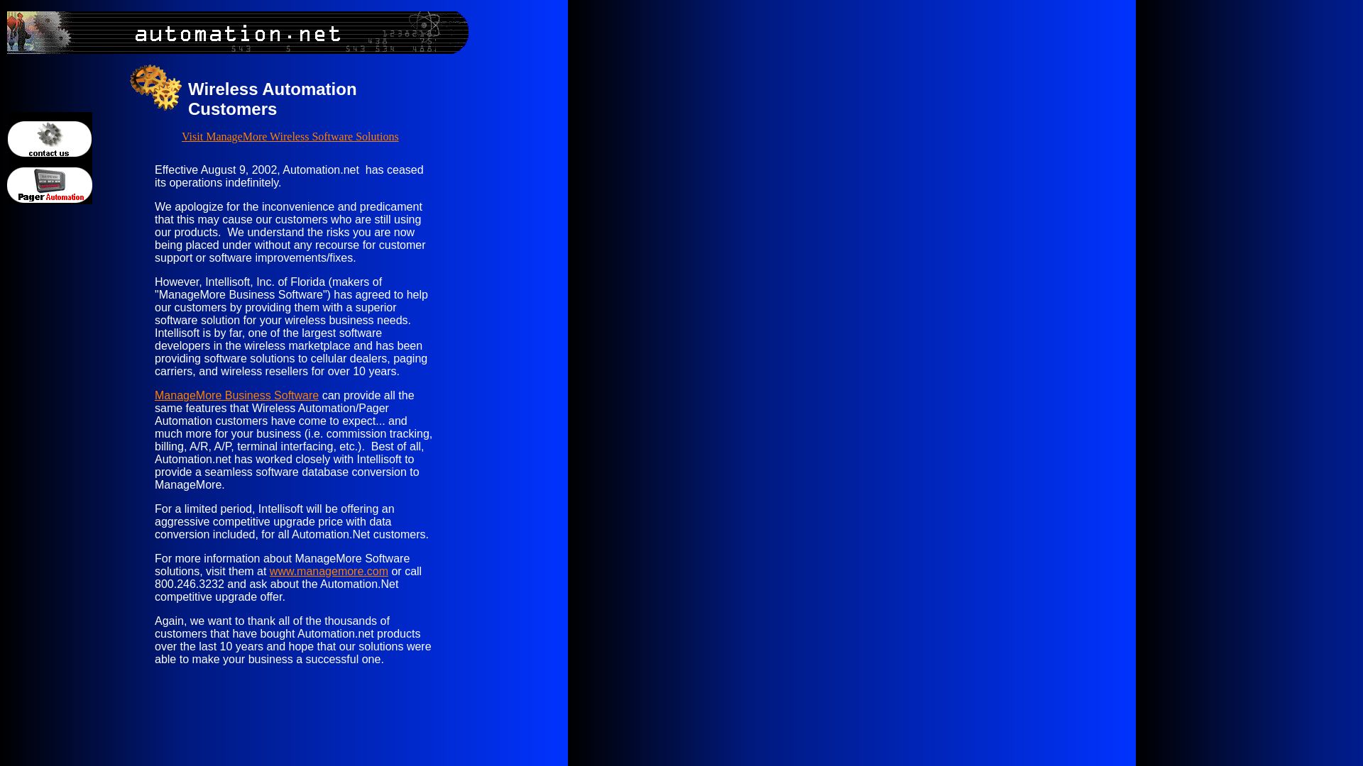 Stato del sito web automation.net è   ONLINE