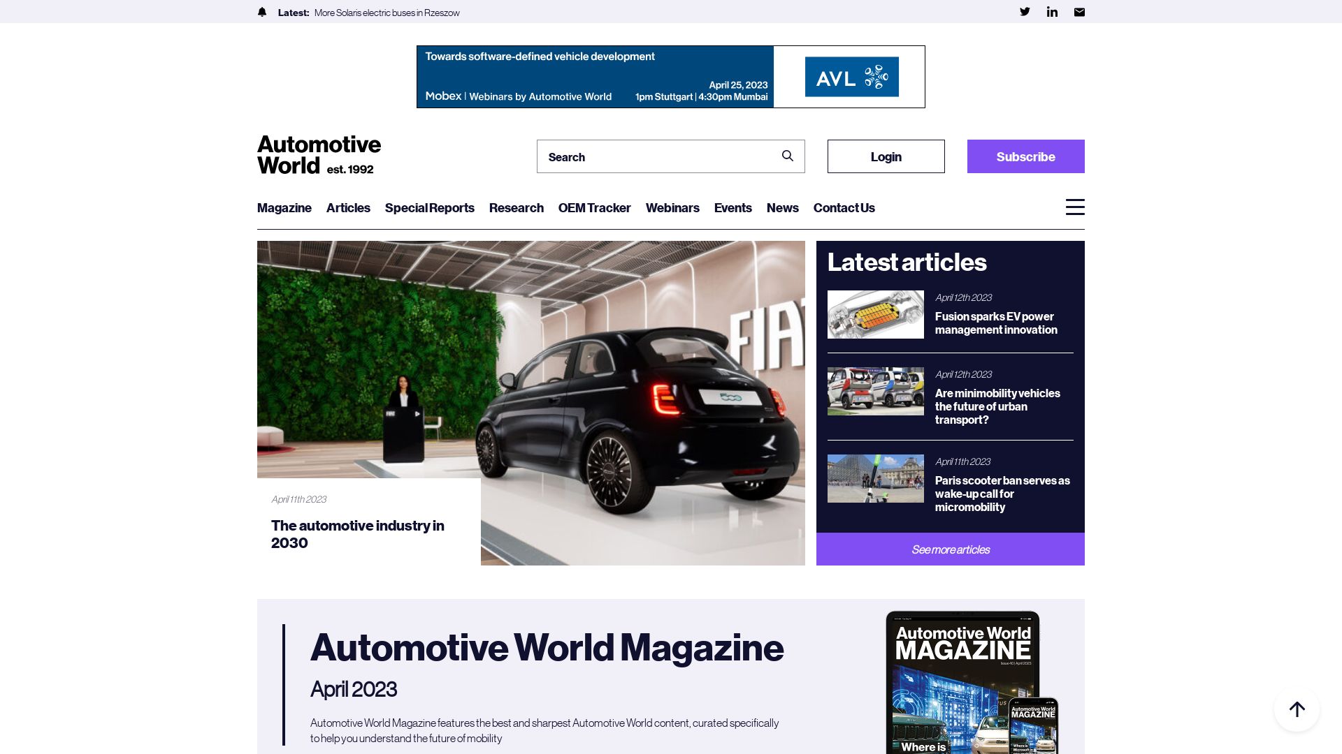 Stato del sito web automotiveworld.com è   ONLINE