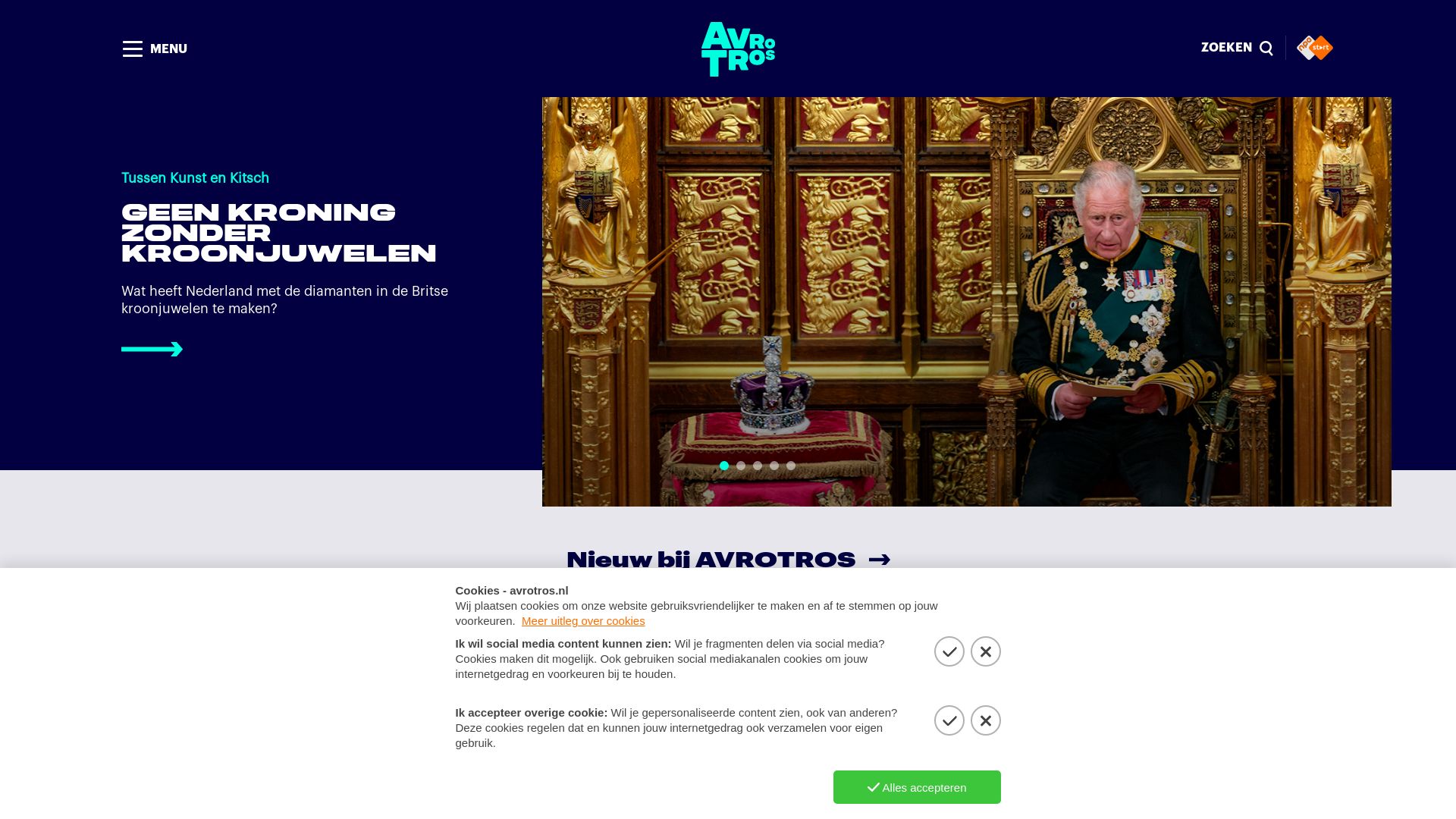 Stato del sito web avrotros.nl è   ONLINE