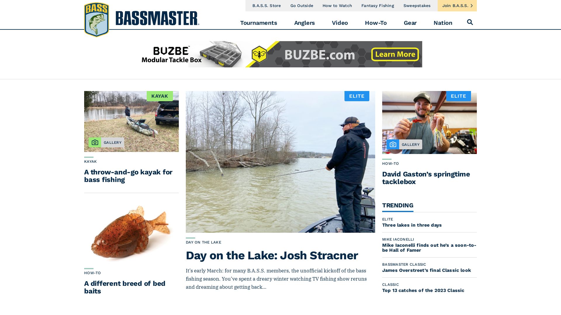 Stato del sito web bassmaster.com è   ONLINE