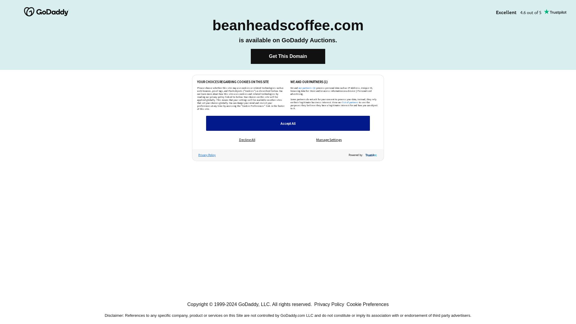 Stato del sito web beanheadscoffee.com è   ONLINE
