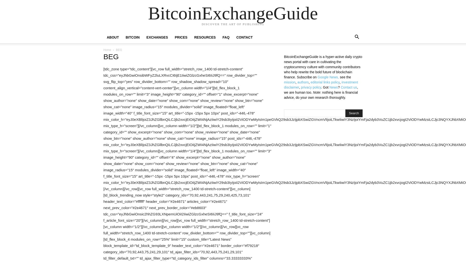 Stato del sito web bitcoinexchangeguide.com è   ONLINE