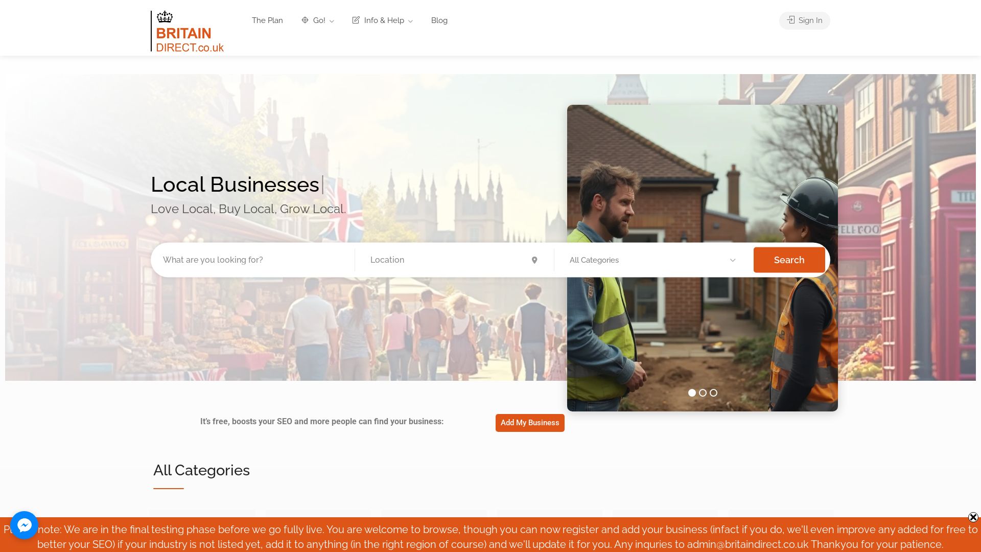 Stato del sito web britaindirect.co.uk è   ONLINE
