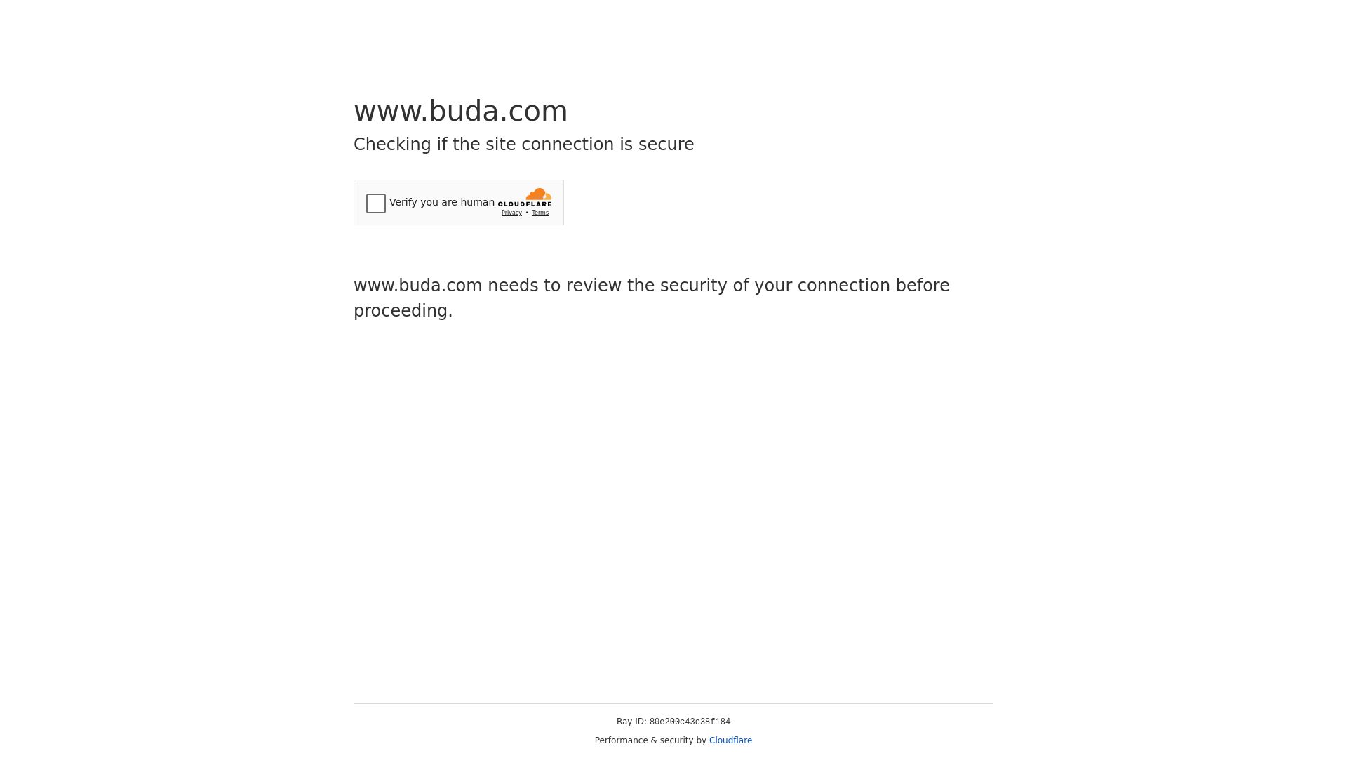 Stato del sito web buda.com è   ONLINE