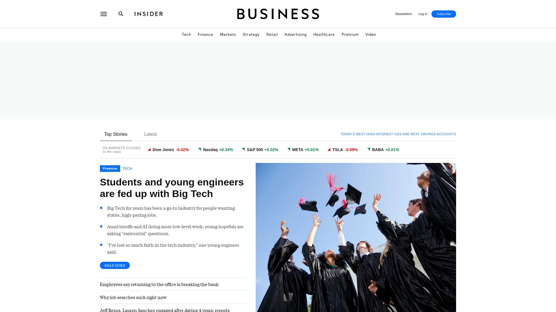Stato del sito web businessinsider.co.za è   ONLINE