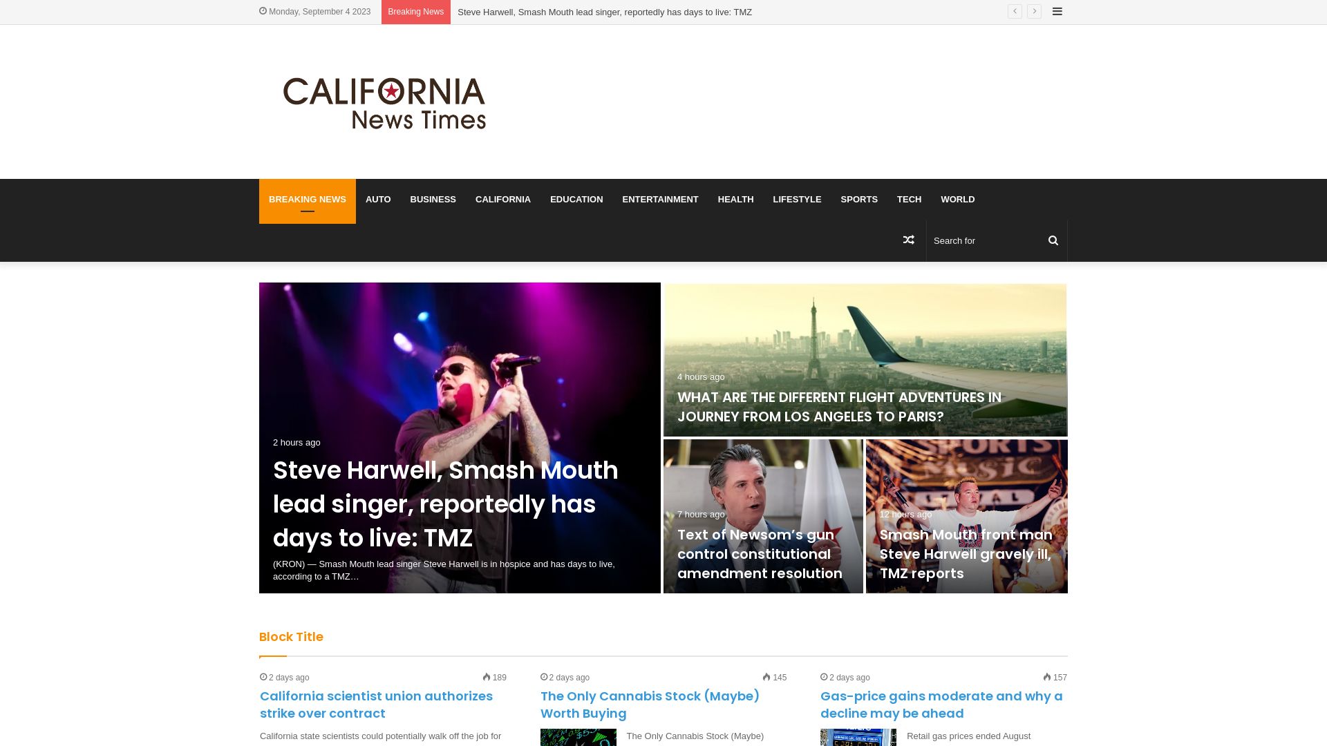 Stato del sito web californianewstimes.com è   ONLINE