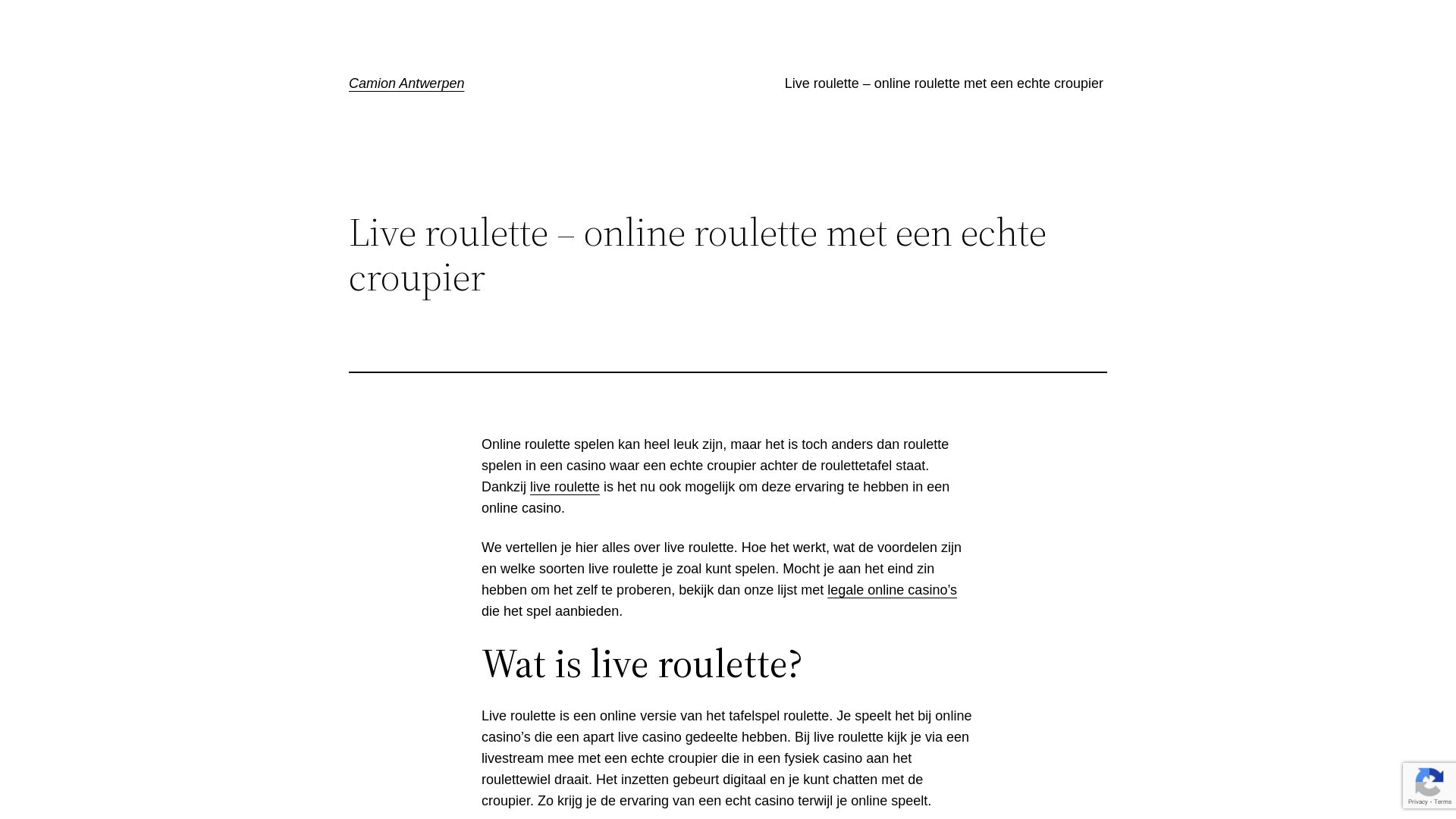 Stato del sito web camion-antwerpen.be è   ONLINE