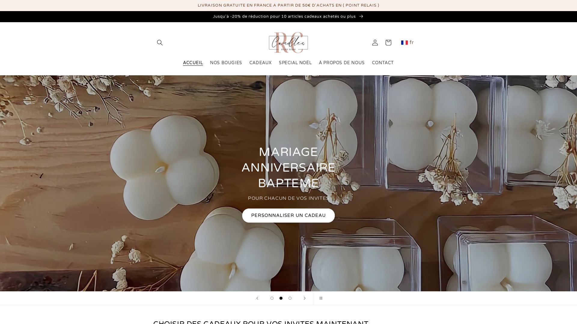 Stato del sito web candles-rc.com è   ONLINE