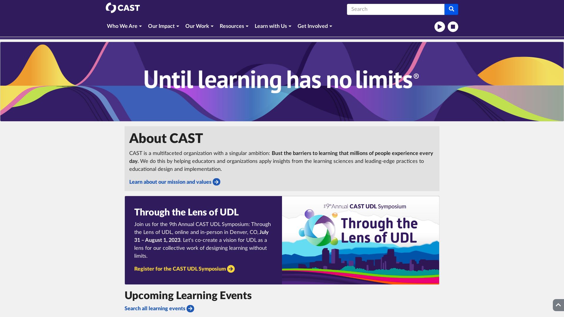 Stato del sito web cast.org è   ONLINE