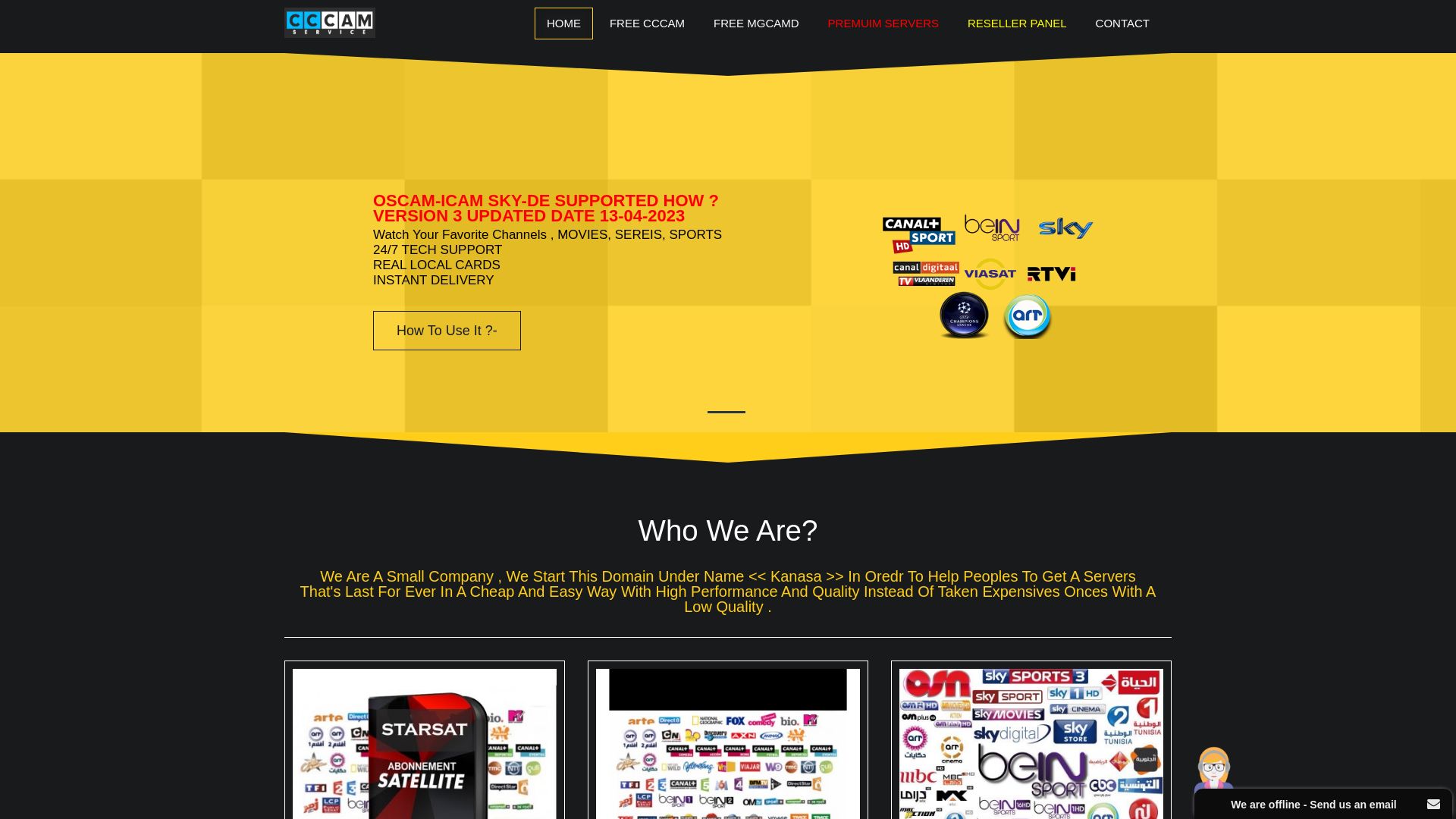 Stato del sito web cccamfree-kanasa.com è   ONLINE