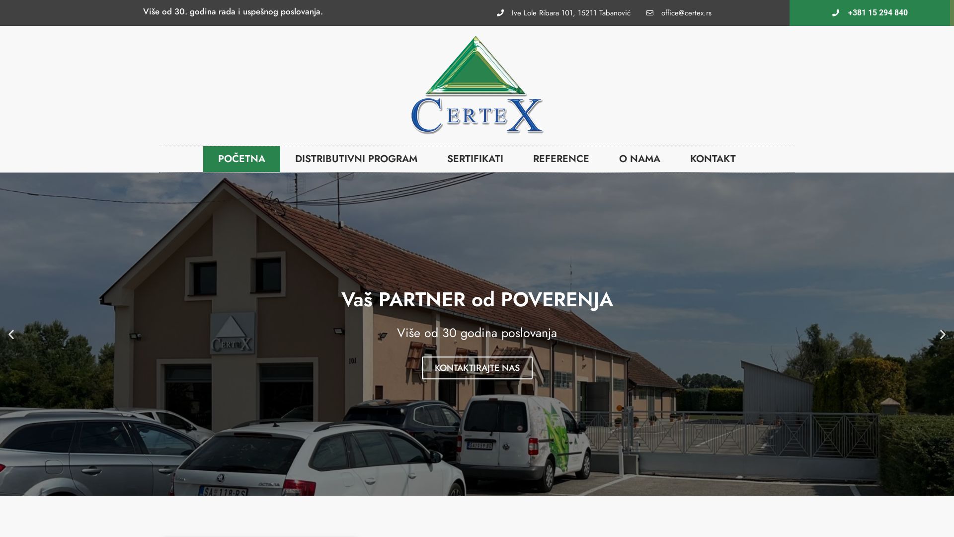 Stato del sito web certex.rs è   ONLINE