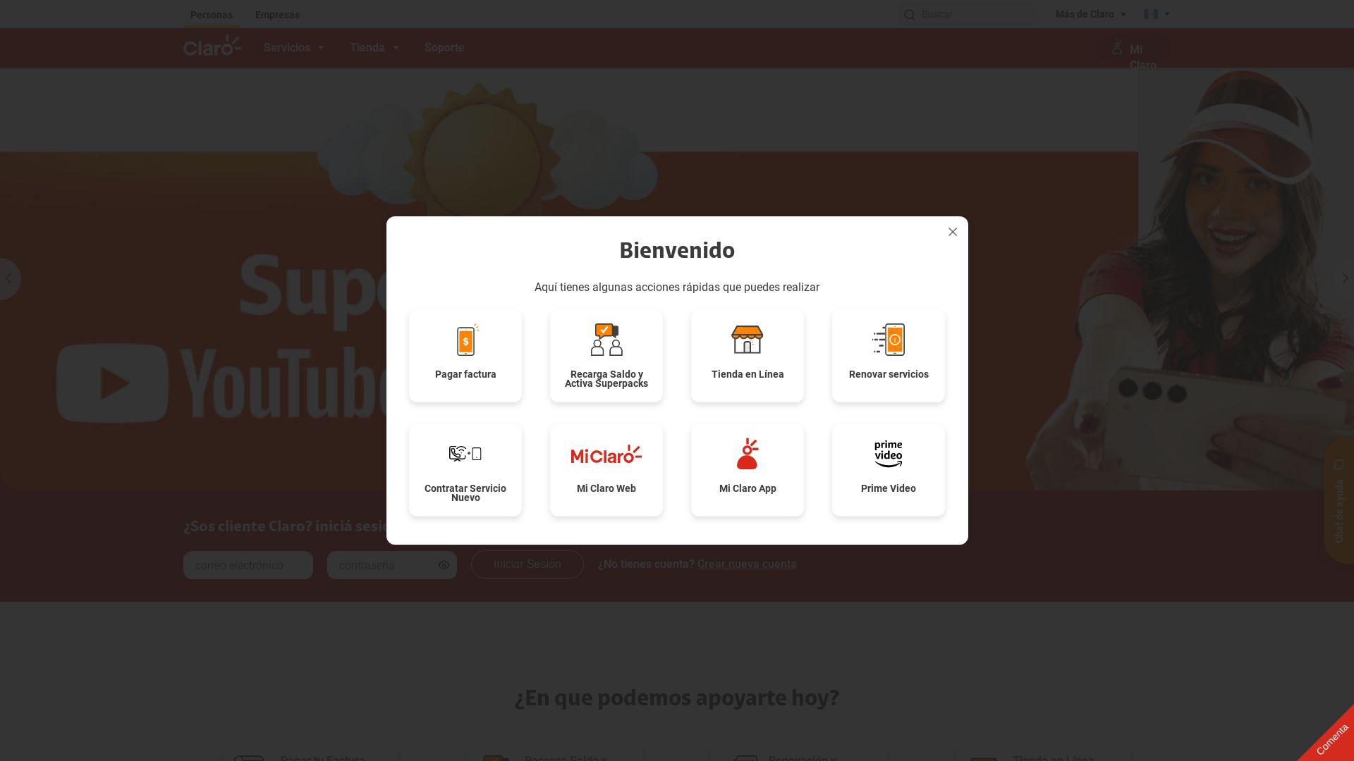Stato del sito web claro.com.gt è   ONLINE