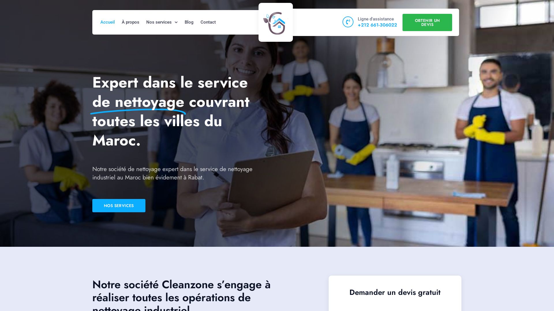 Stato del sito web cleanzone.ma è   ONLINE