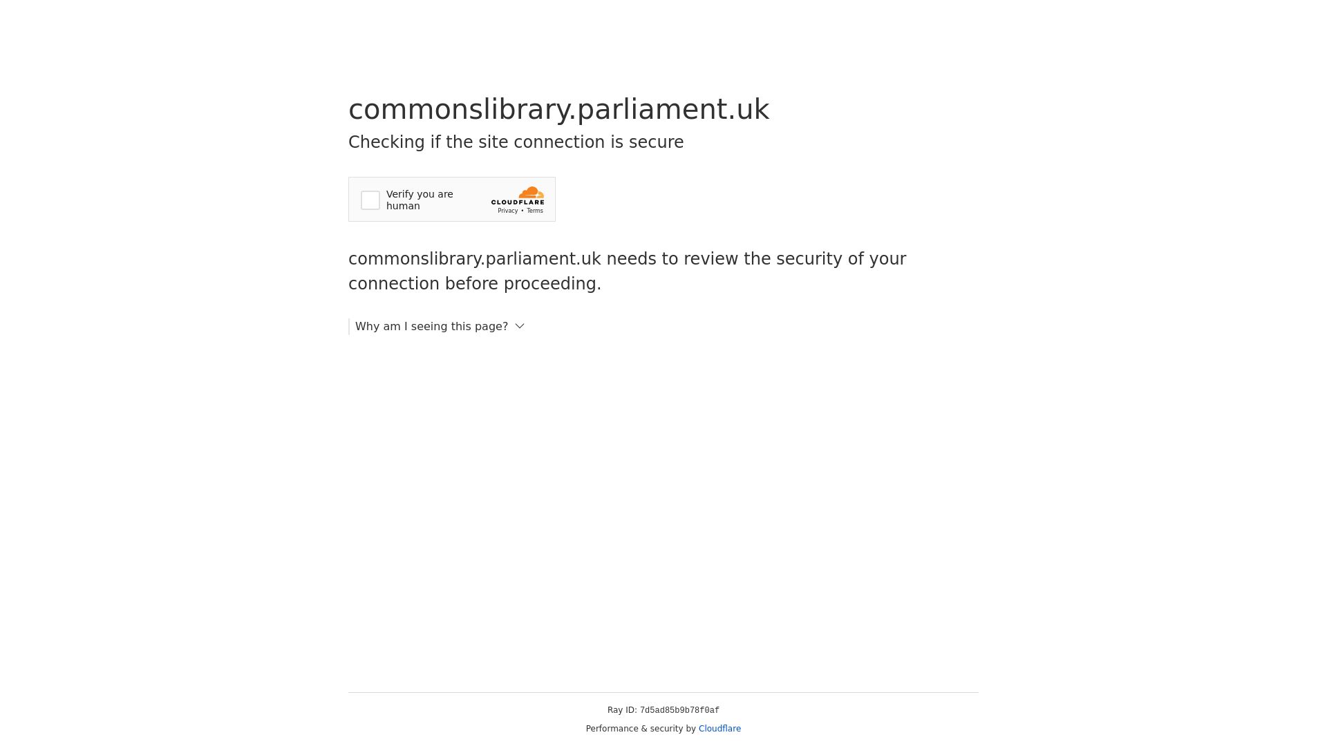 Stato del sito web commonslibrary.parliament.uk è   ONLINE