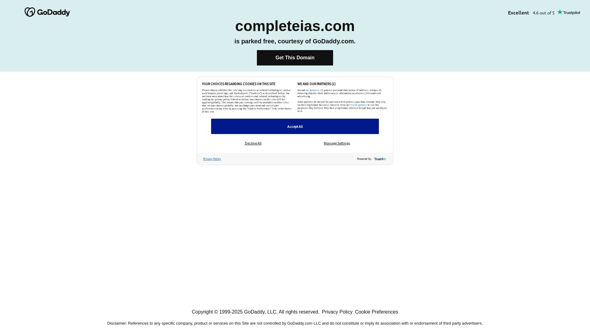Stato del sito web completeias.com è   ONLINE