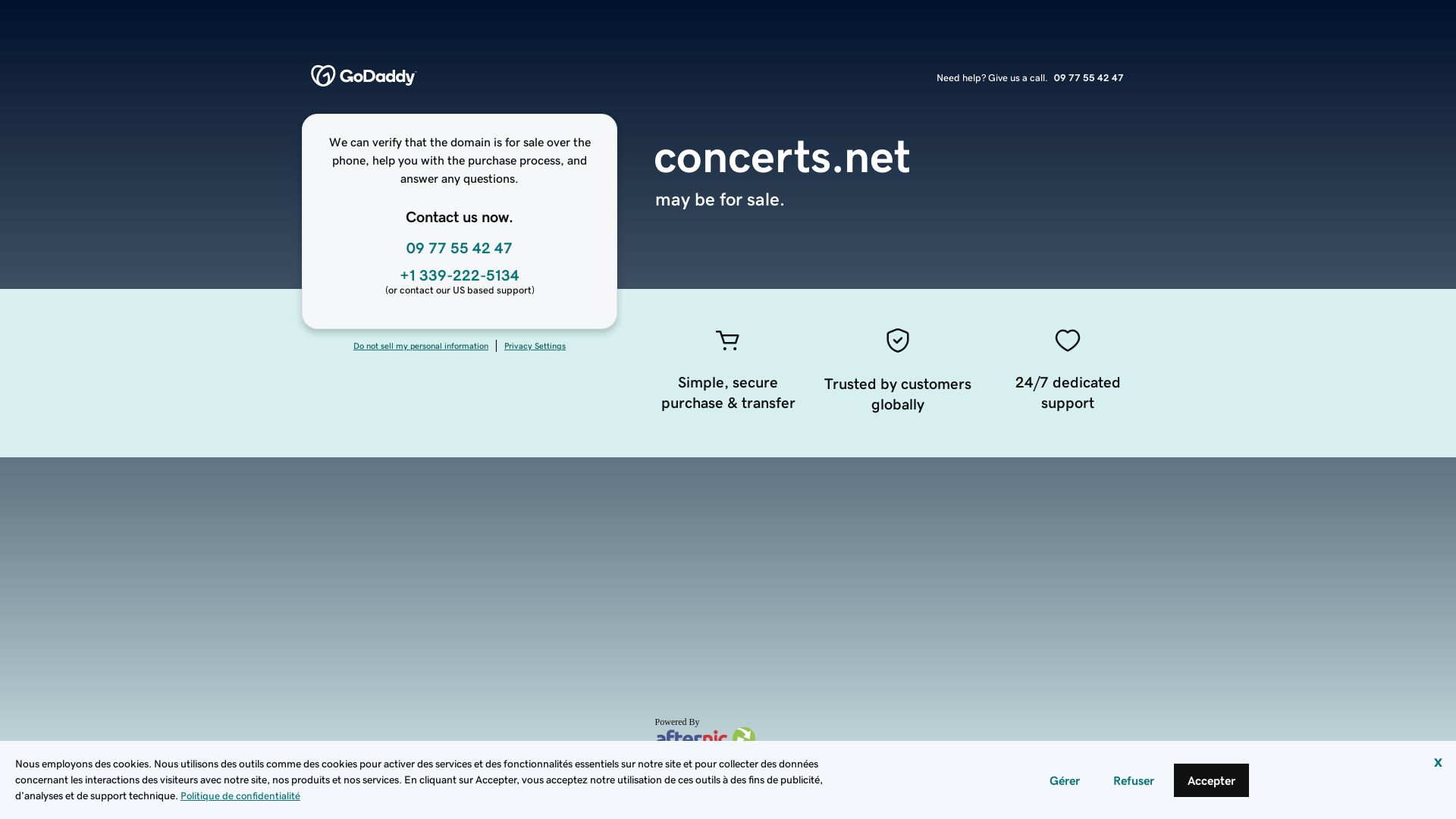 Stato del sito web concerts.net è   ONLINE