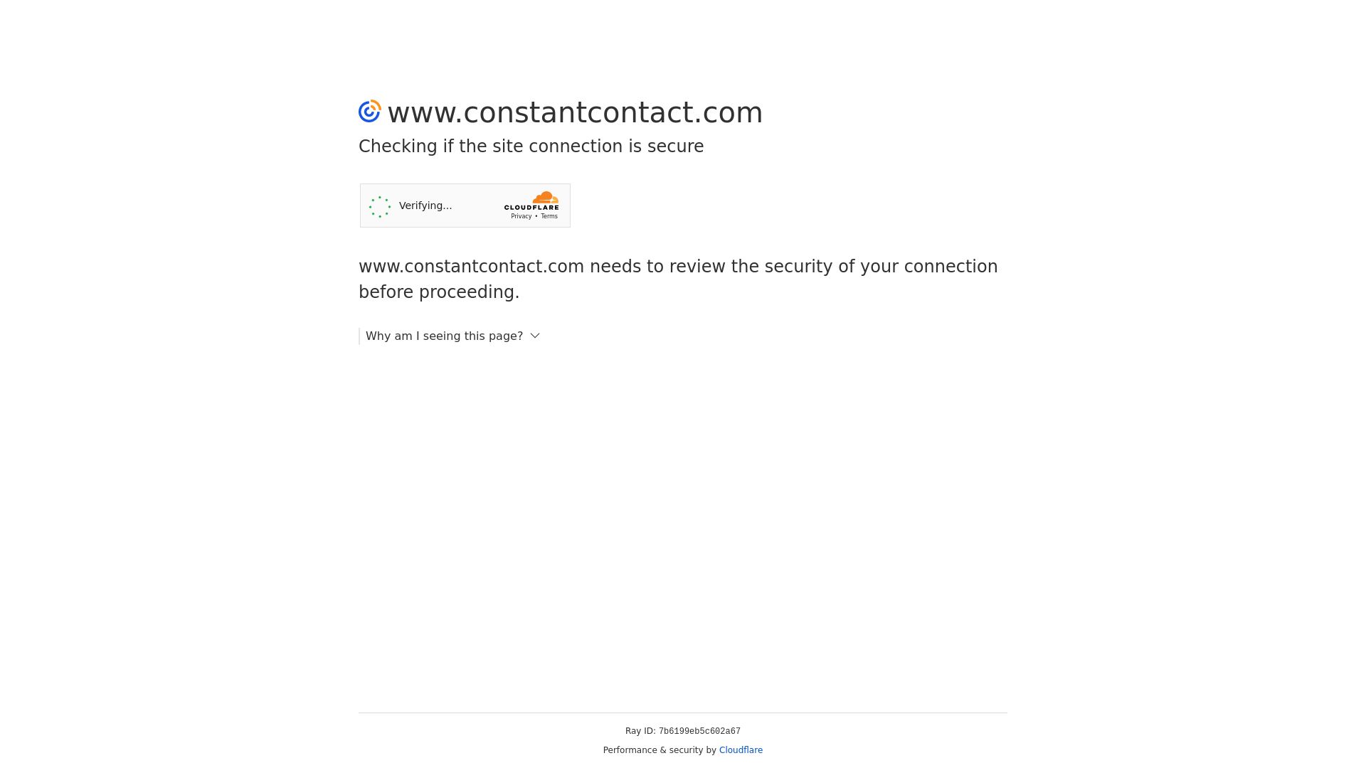 Stato del sito web constantcontact.com è   ONLINE