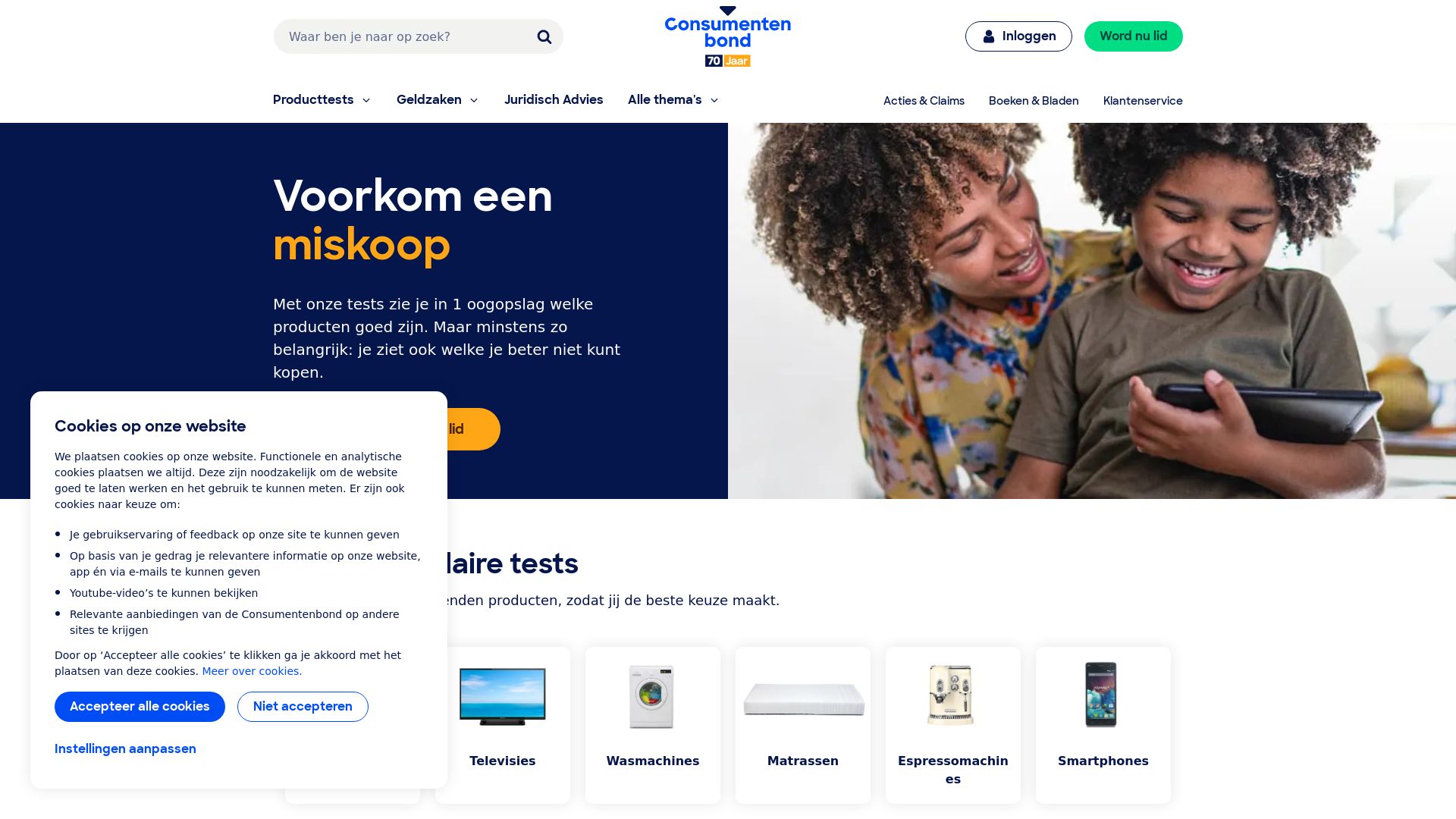 Stato del sito web consumentenbond.nl è   ONLINE
