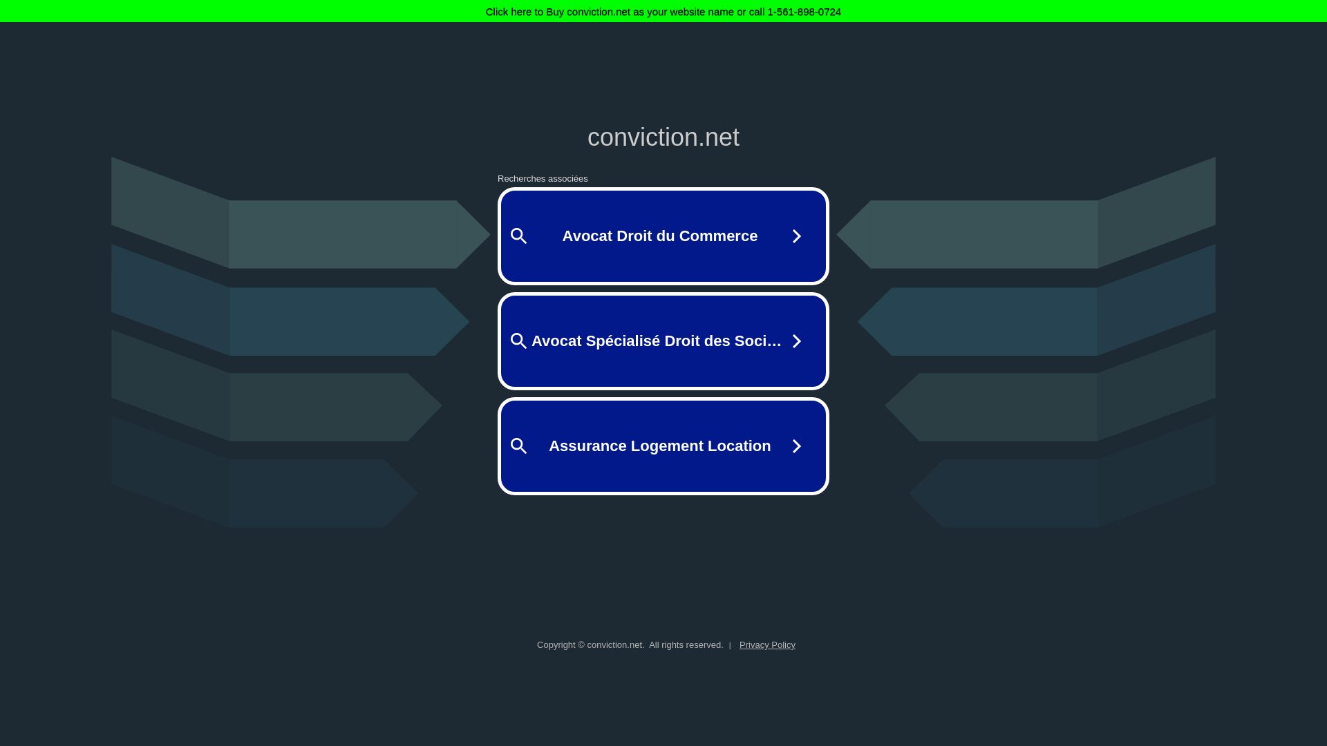 Stato del sito web conviction.net è   ONLINE