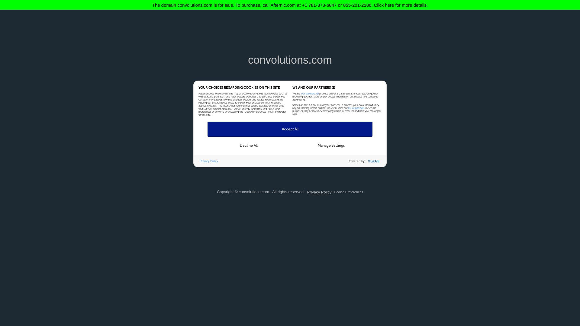Stato del sito web convolutions.com è   ONLINE