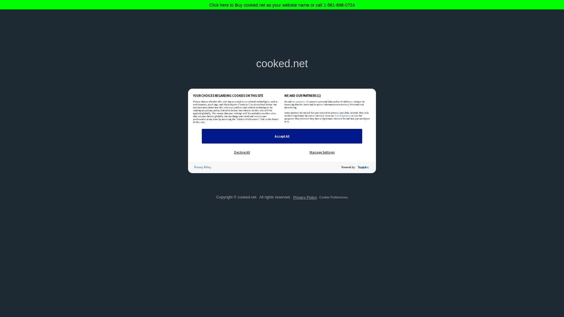 Stato del sito web cooked.net è   ONLINE