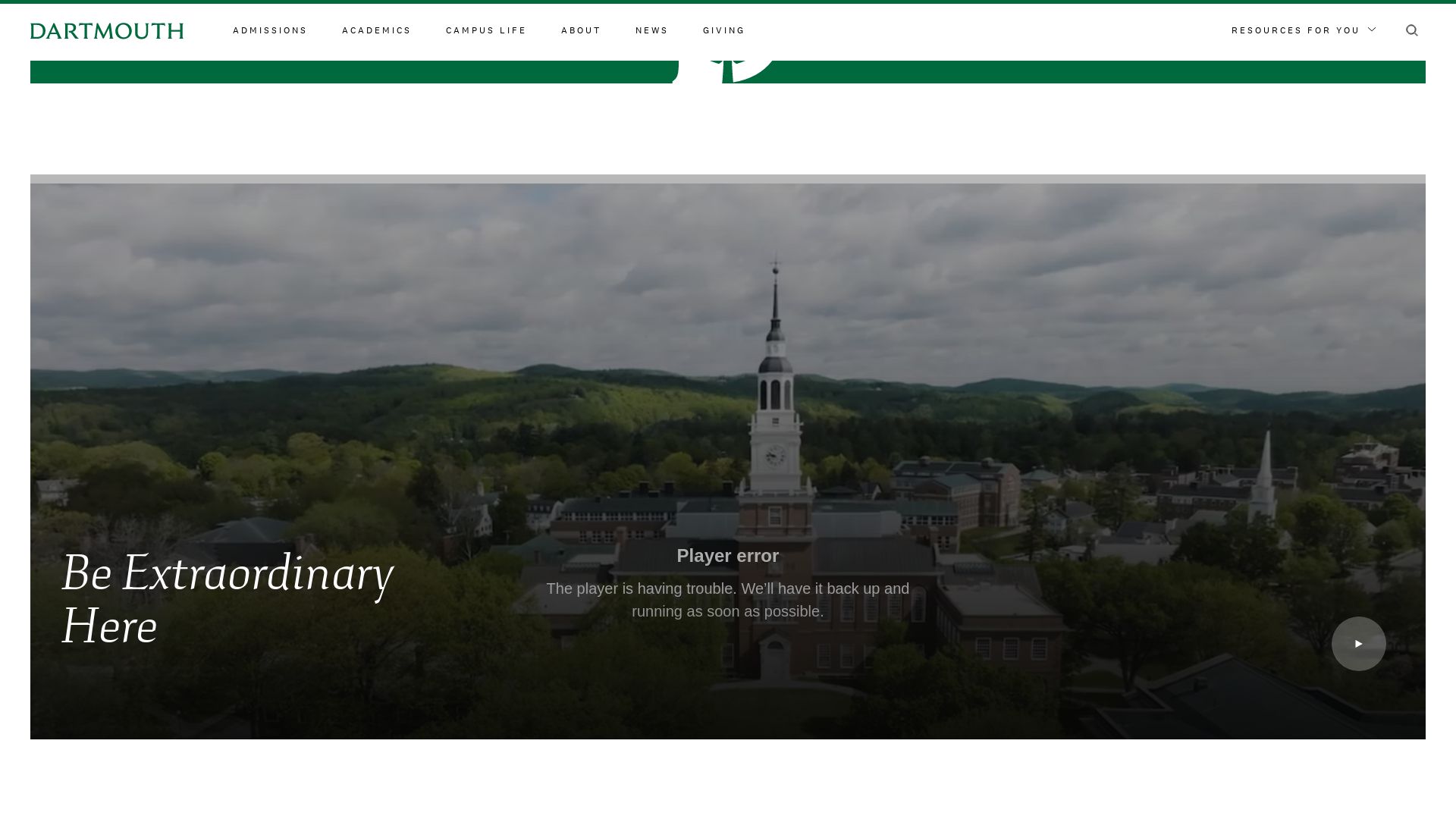 Stato del sito web dartmouth.edu è   ONLINE