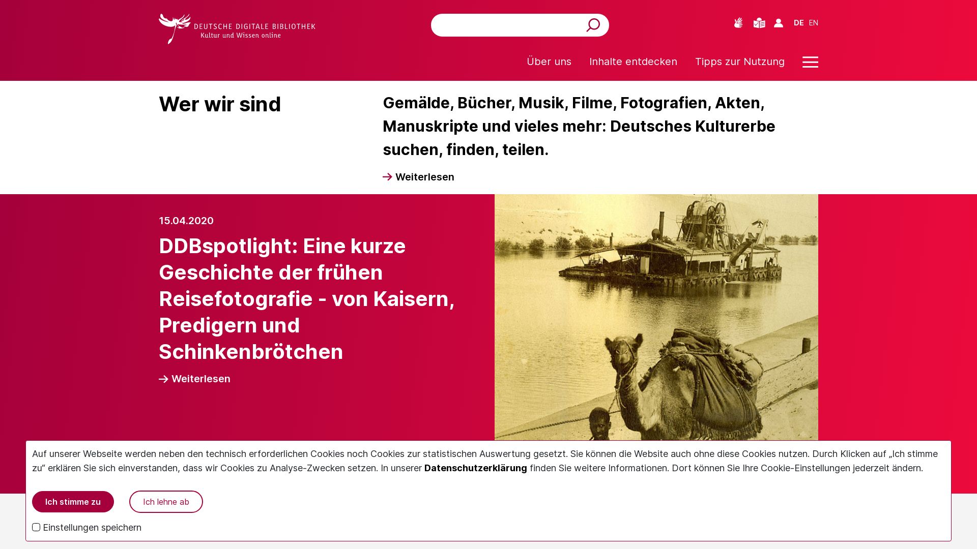 Stato del sito web deutsche-digitale-bibliothek.de è   ONLINE