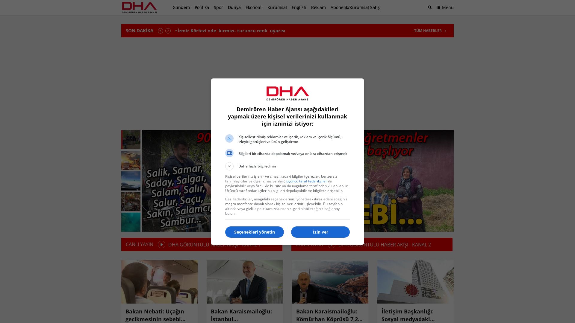 Stato del sito web dha.com.tr è   ONLINE