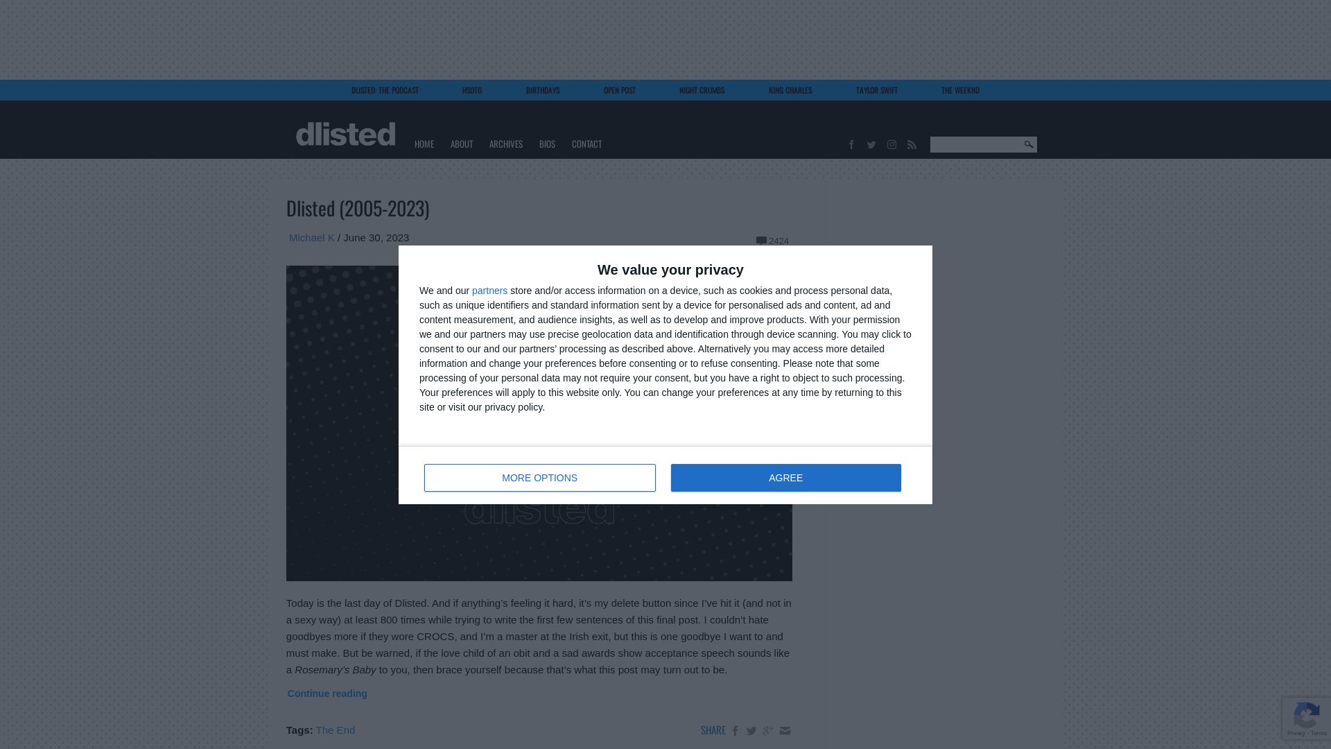 Stato del sito web dlisted.com è   ONLINE
