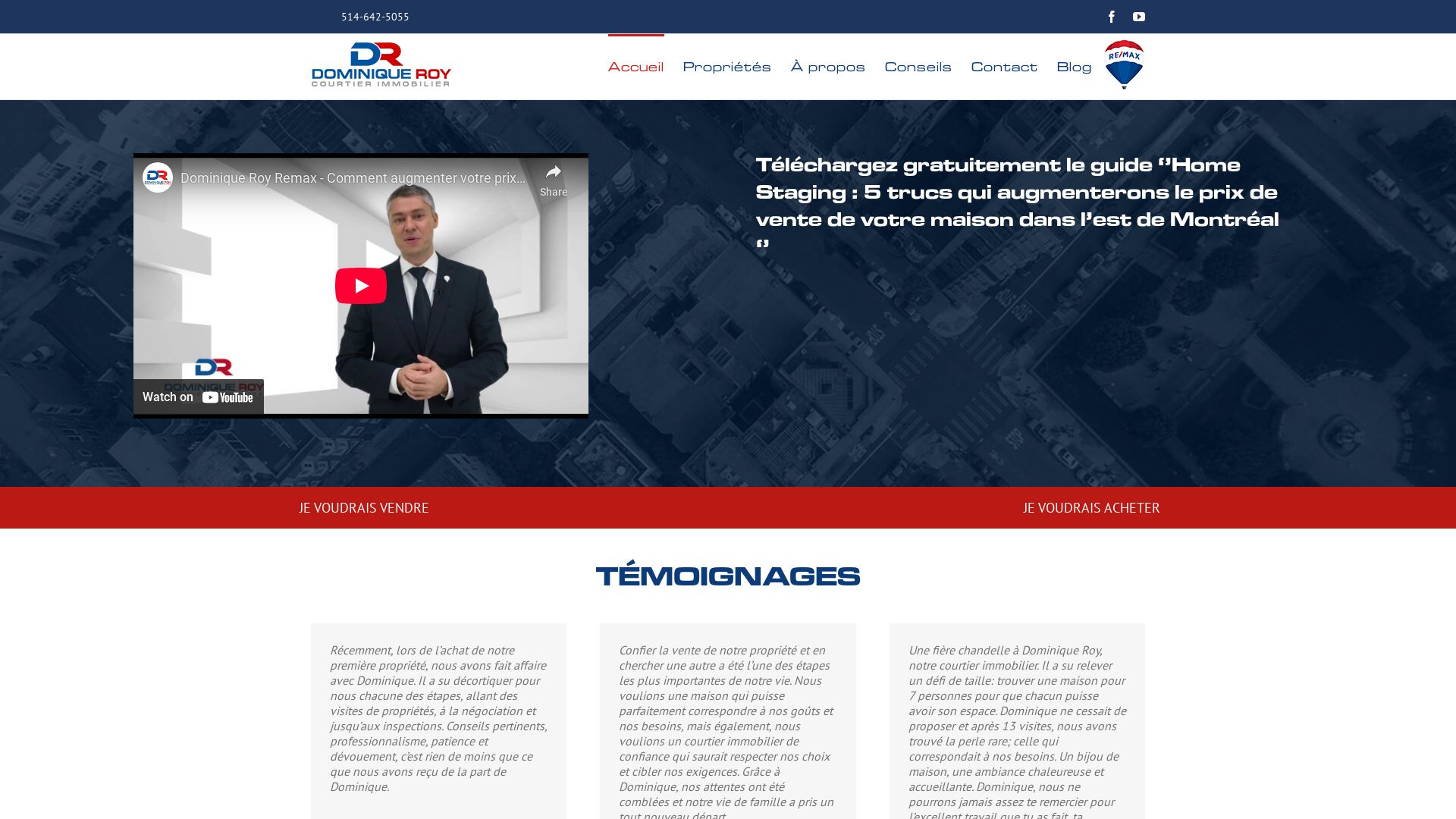 Stato del sito web dominiqueroy.com è   ONLINE