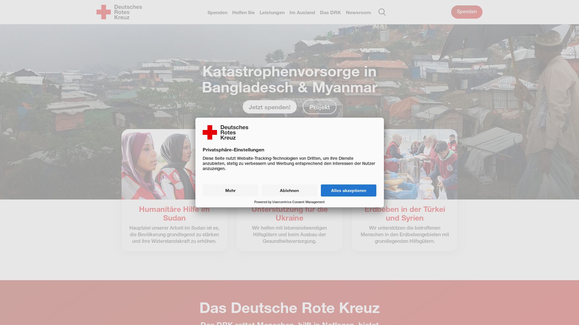 Stato del sito web drk.de è   ONLINE