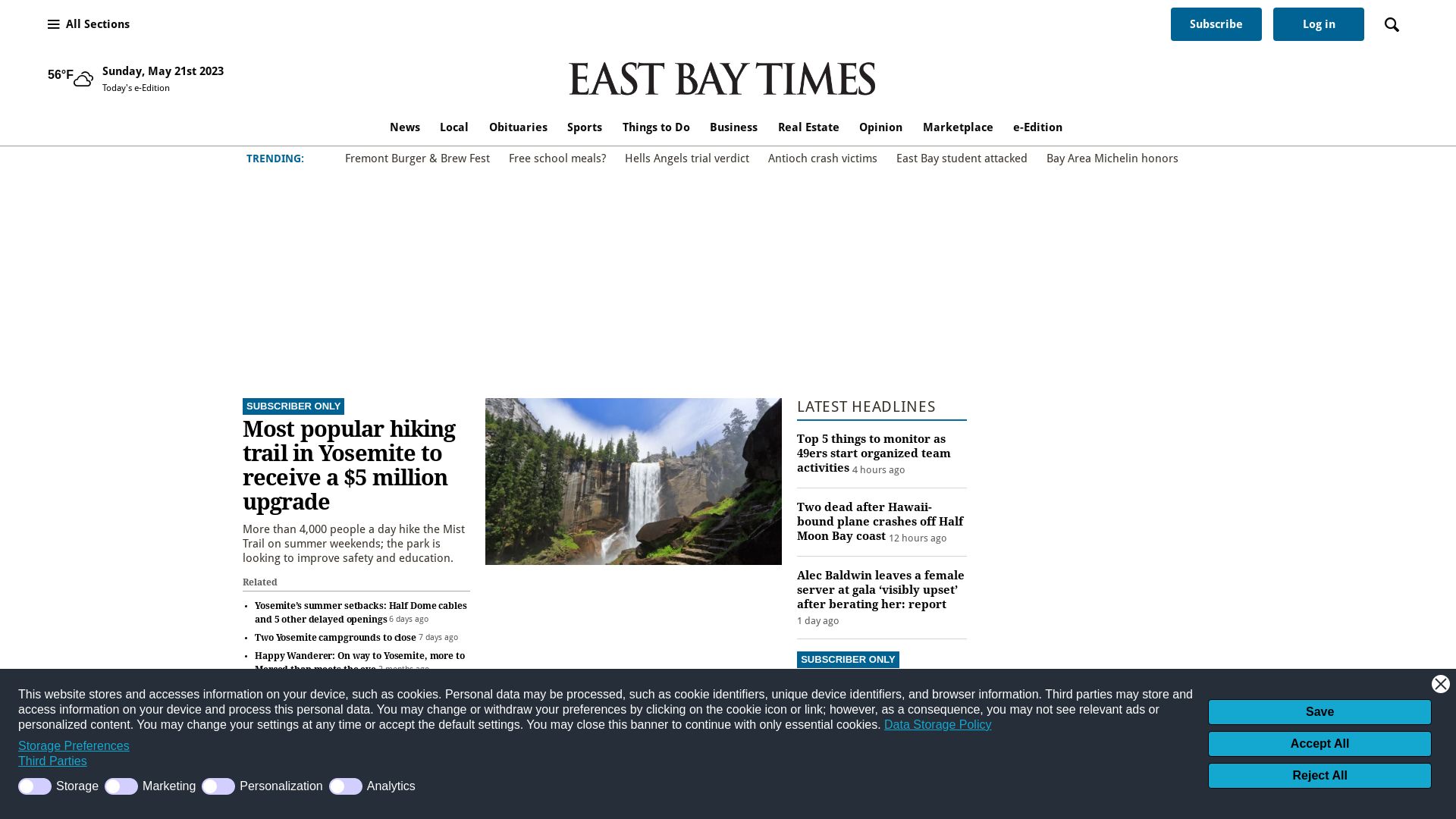Stato del sito web eastbaytimes.com è   ONLINE