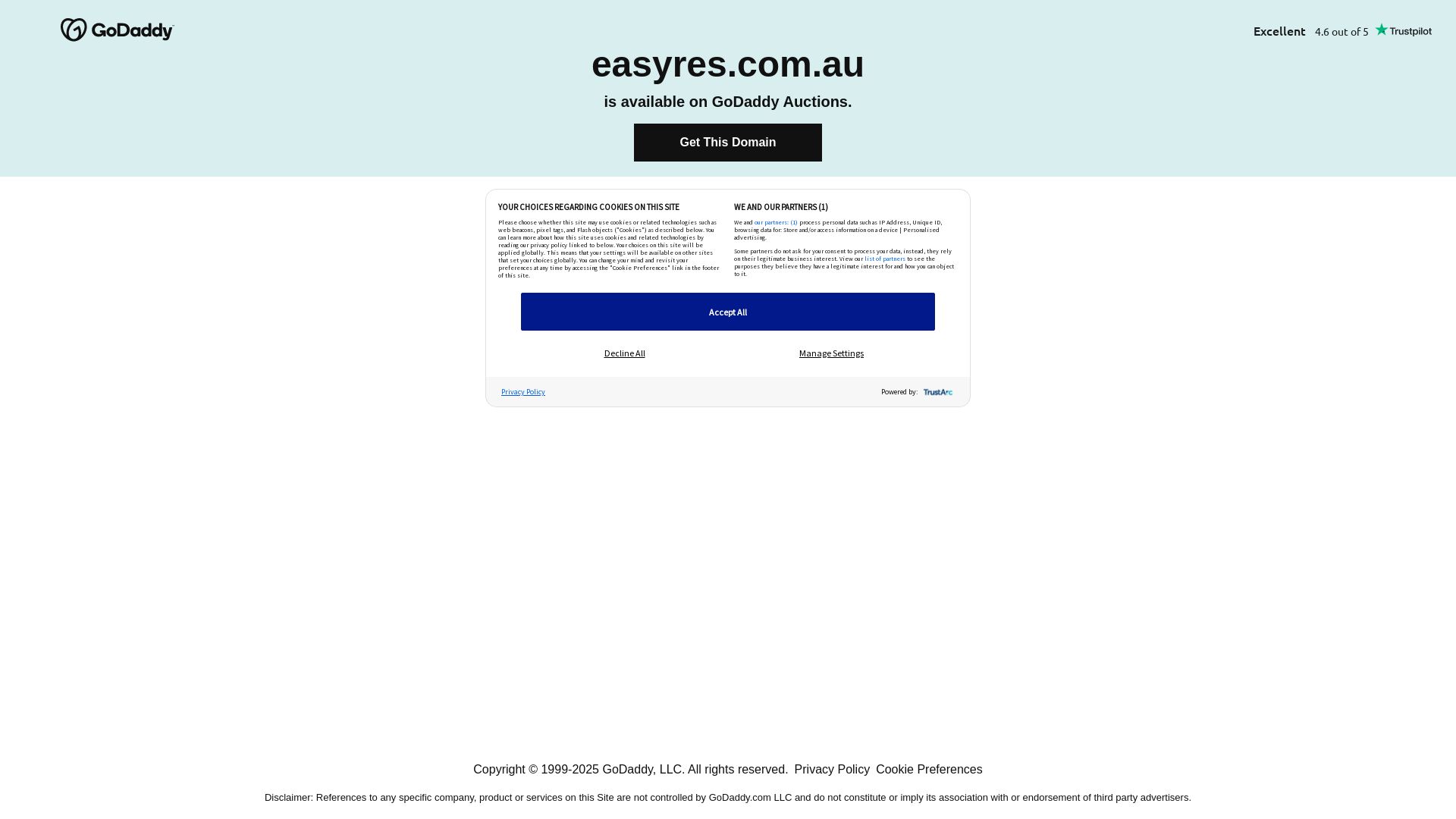 Stato del sito web easyres.com.au è   ONLINE