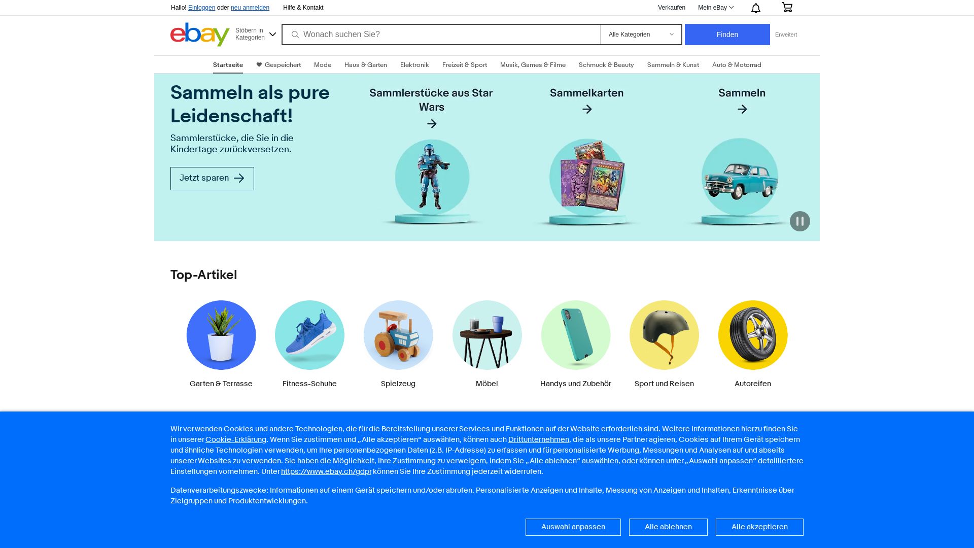 Stato del sito web ebay.ch è   ONLINE