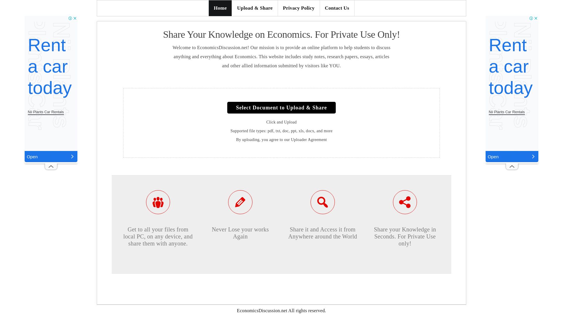 Stato del sito web economicsdiscussion.net è   ONLINE