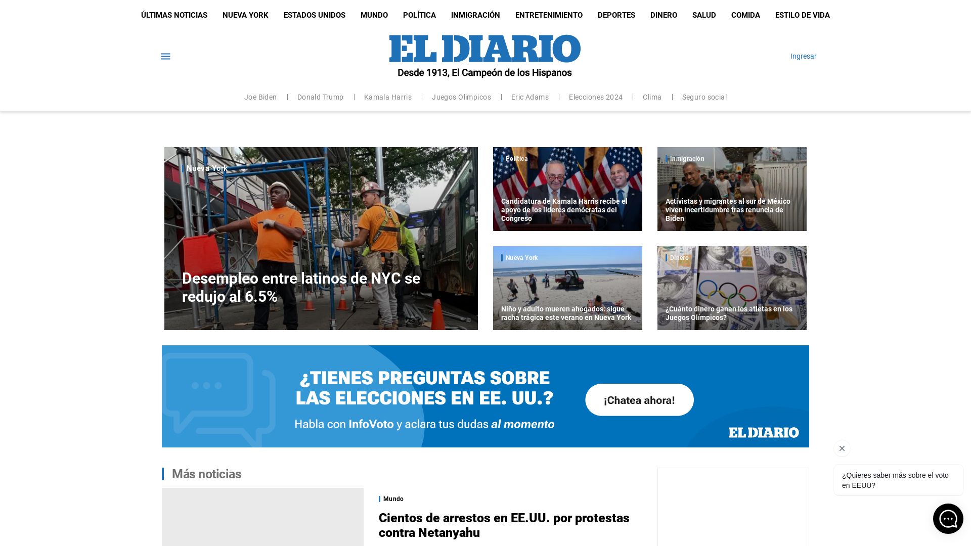 Stato del sito web eldiariony.com è   ONLINE